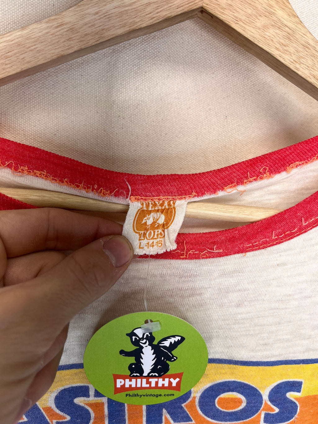 Vintage Houston Astros Baseball Coke 80's MLB Ringer T-Shirt: X-Small