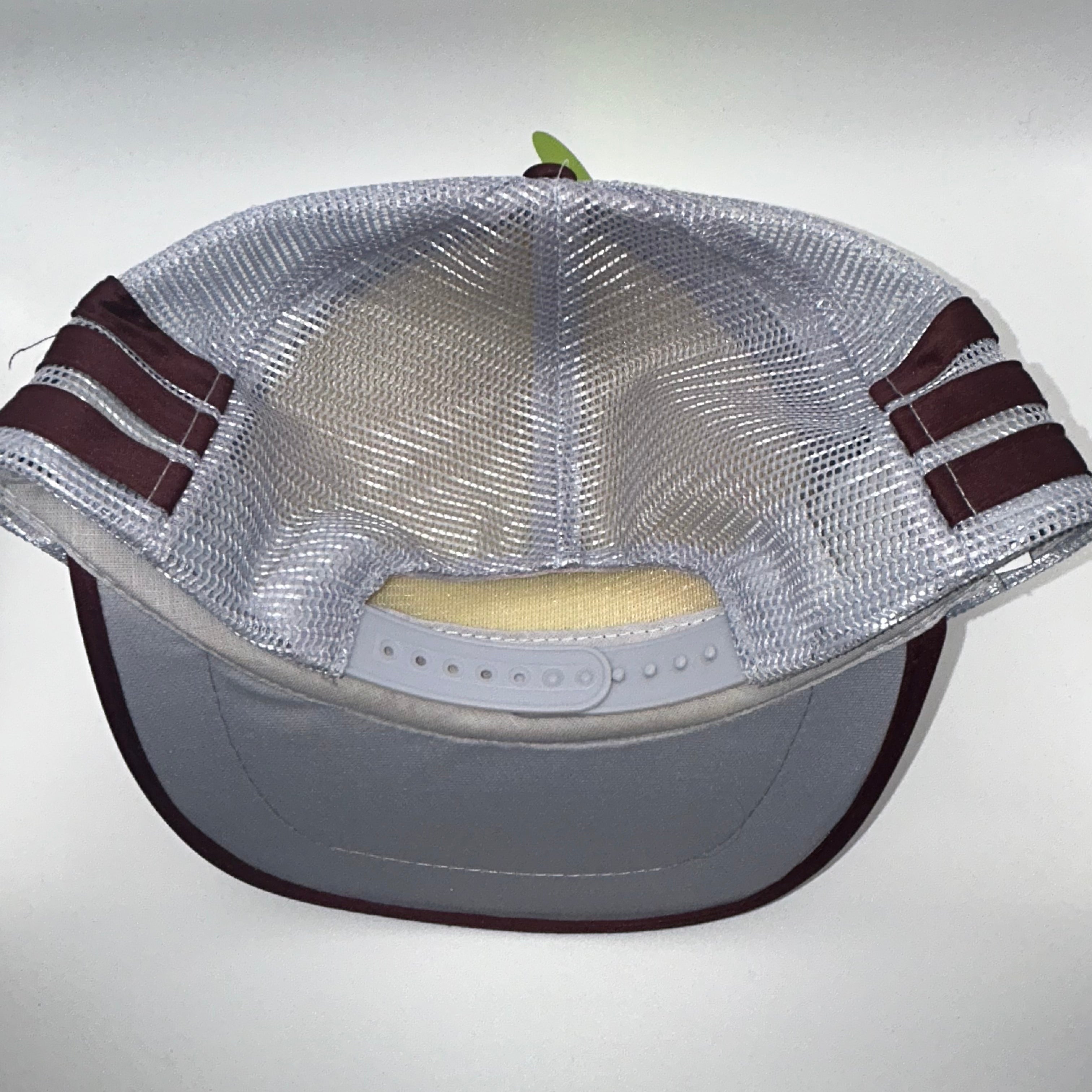 Vintage Algoma Central Railway 3 Stripe Grey Patch Snapback Hat