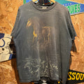 Vintage CMJ Chincoteague Island Horse All-Over Graphic T-Shirt: XL