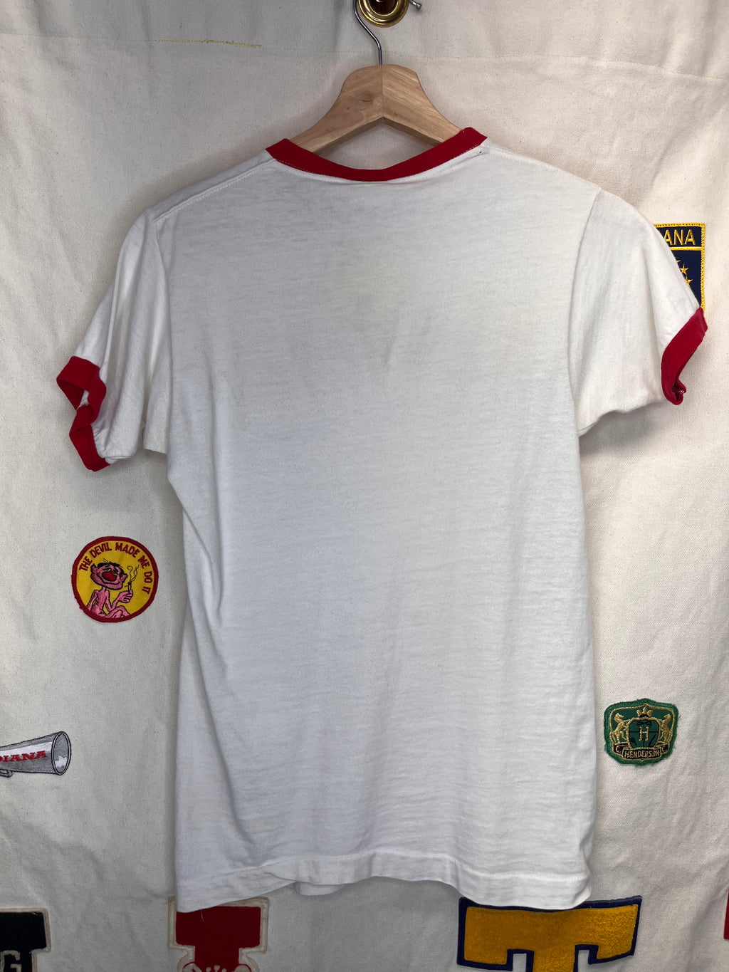 Vintage Sonic America's Favorite Drive-In Champion Ringer White Red T-Shirt: Small