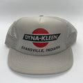 Vintage Dyna-kleen Evansville, Indiana Grey Mesh Trucker Snapback Hat