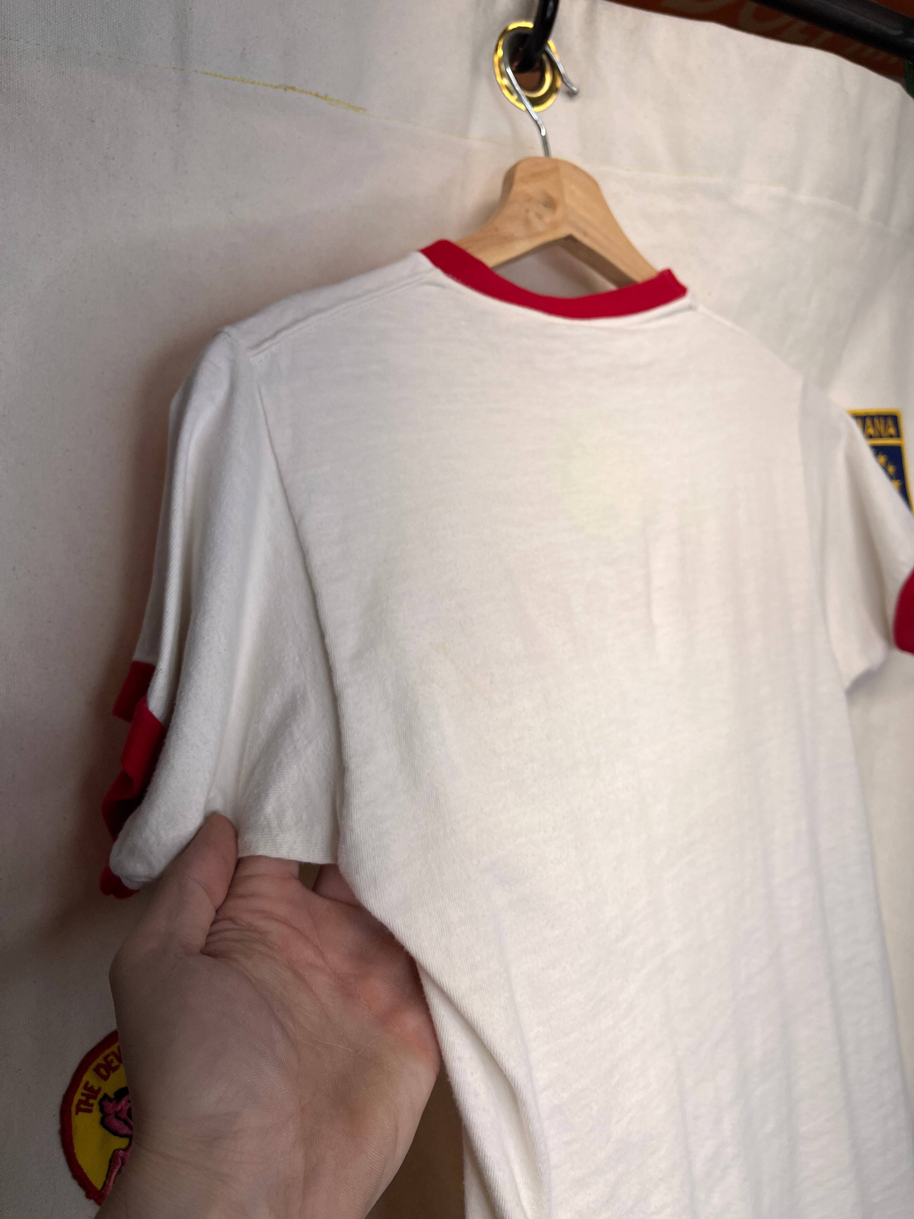 Vintage Sonic America's Favorite Drive-In Champion Ringer White Red T-Shirt: Small