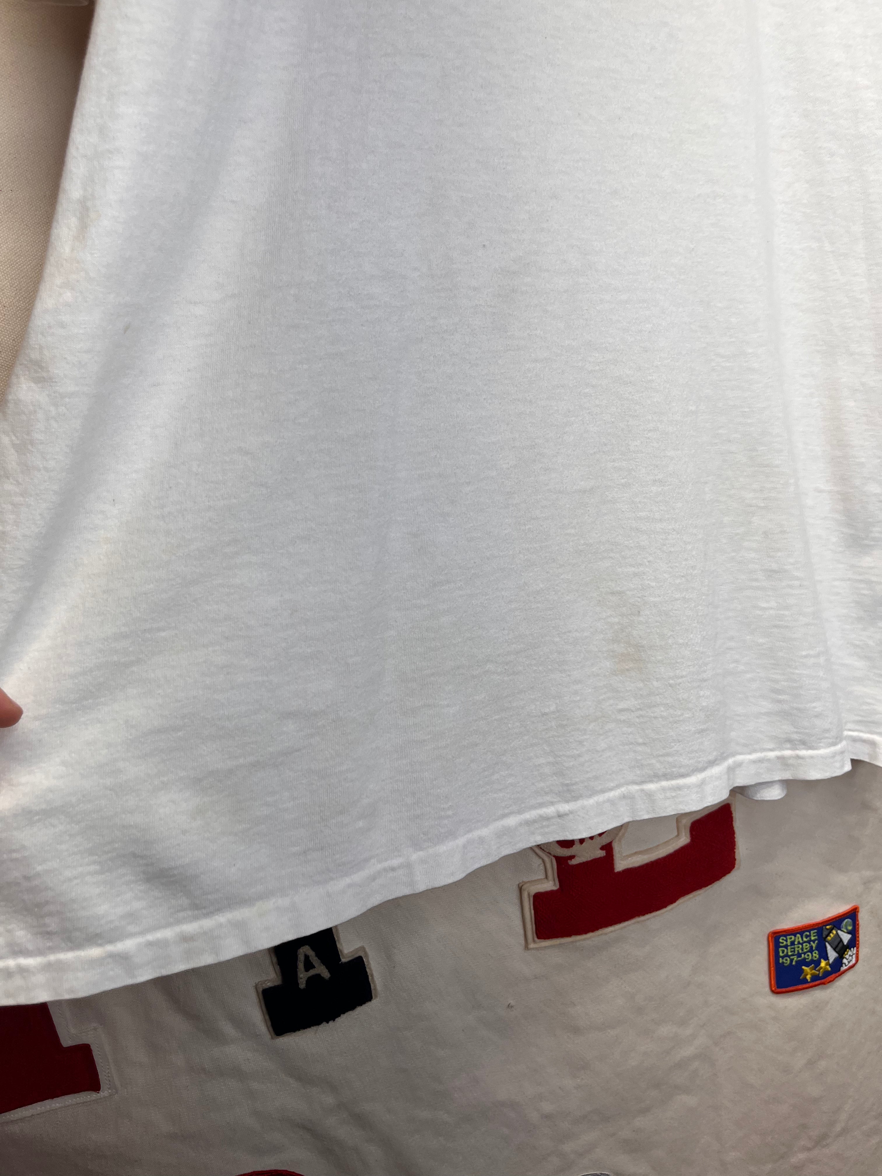 Vintage What I really Learned in School Daze Beer College White T-Shirt: XL