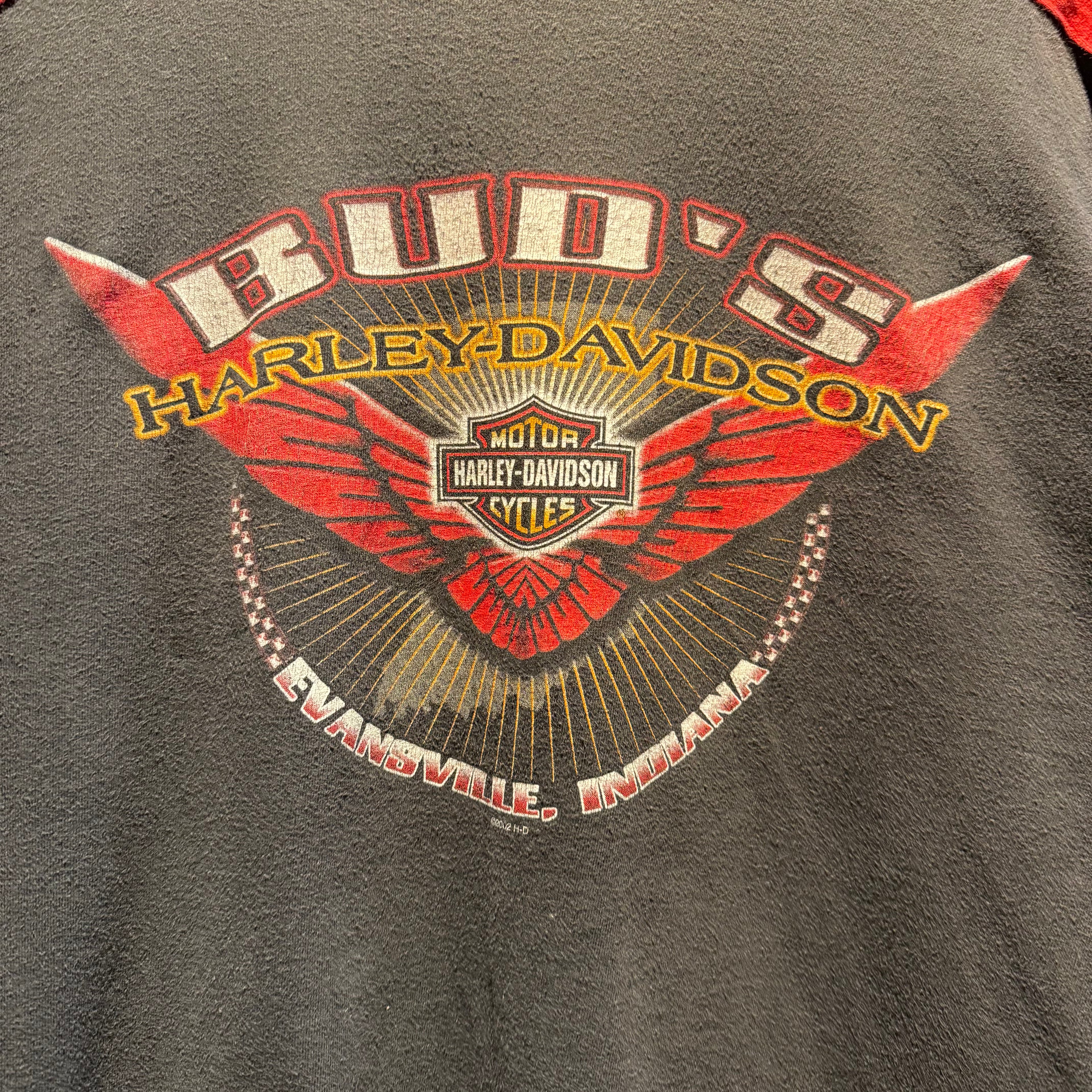 Vintage Bud's Harley-Davidson Motorcycles Long Sleeve: L