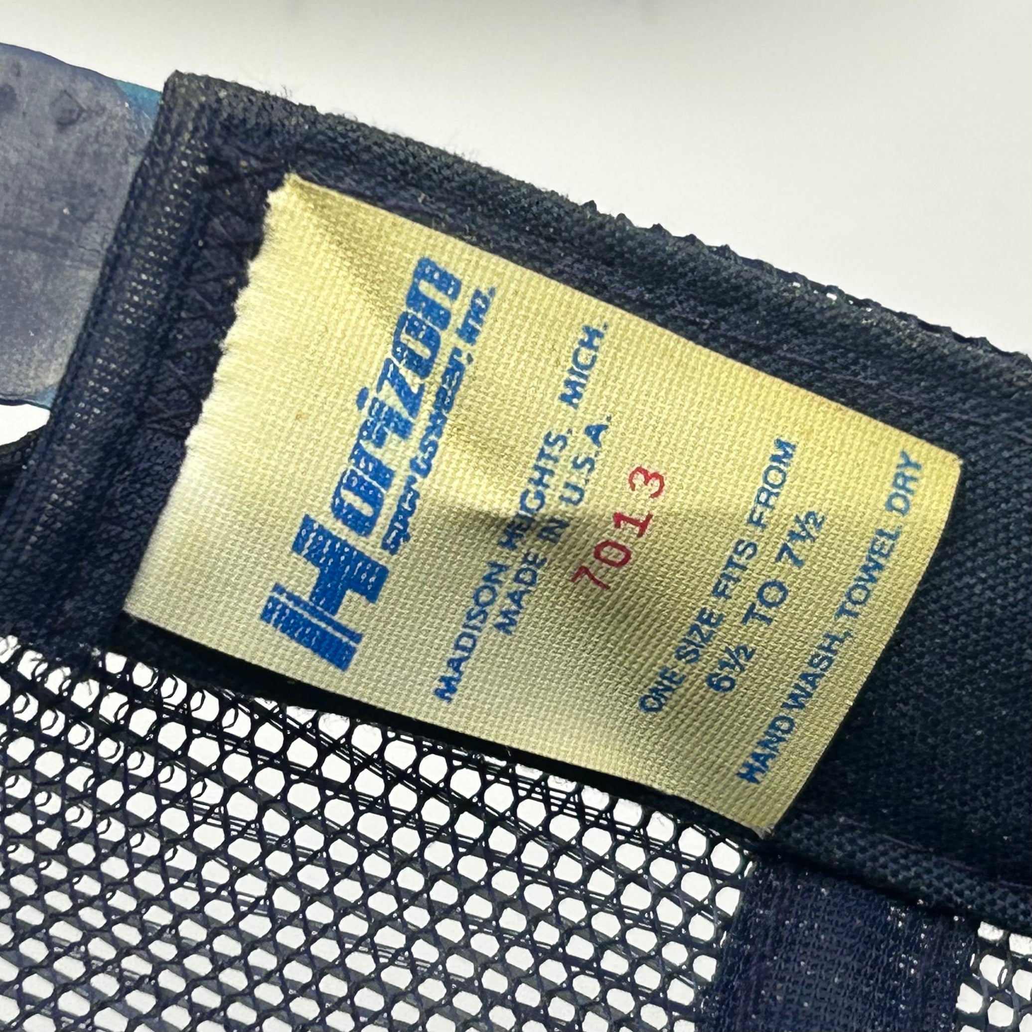 Vintage Ford Motor Company Patch Navy Trucker Mesh Snapback Hat