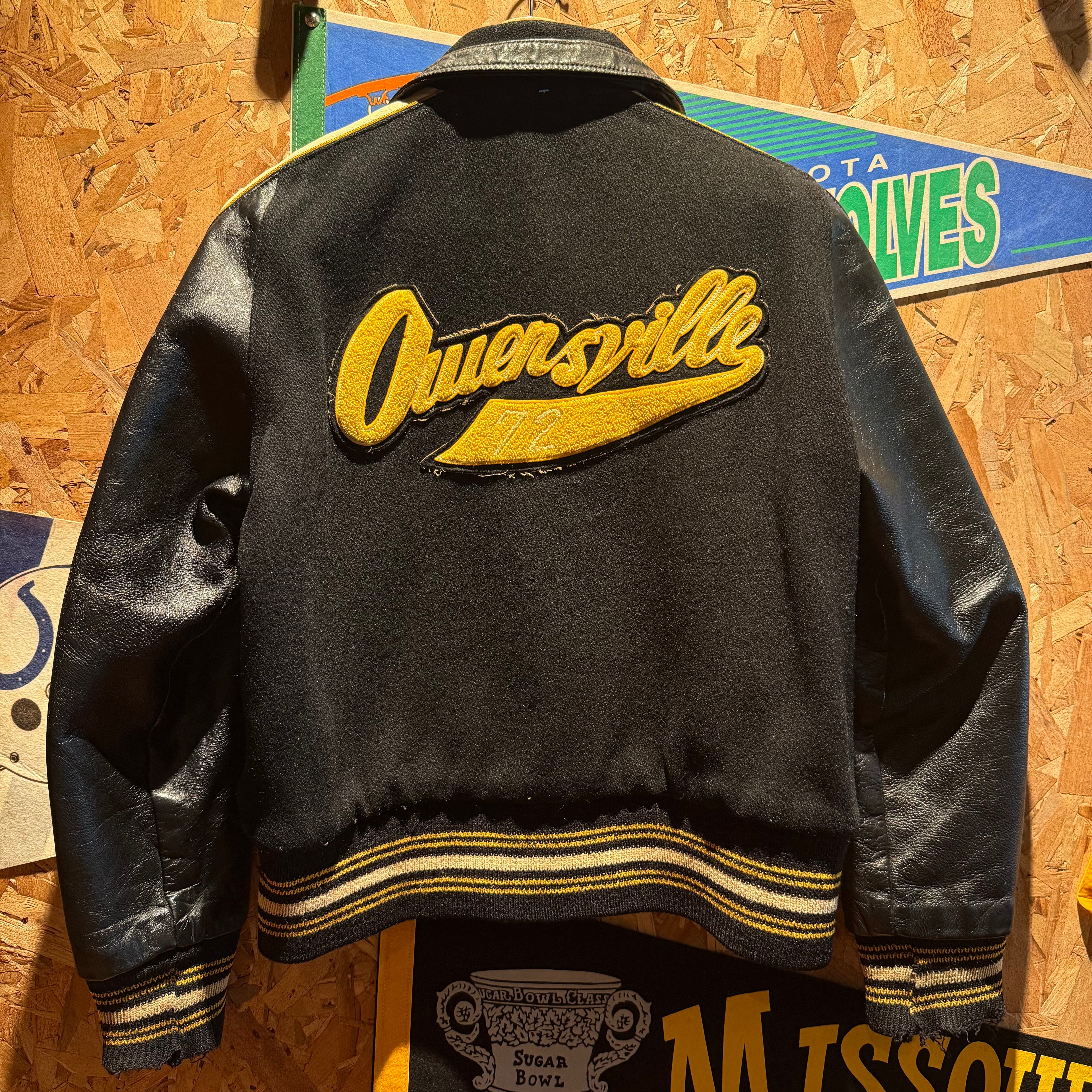 Vintage 1972 Owensville Kickapoos Community School Varsity Jacket: S