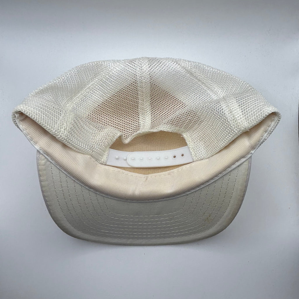 Vintage IGA Beef Roundup 1985 White Trucker Mesh Snapback Hat