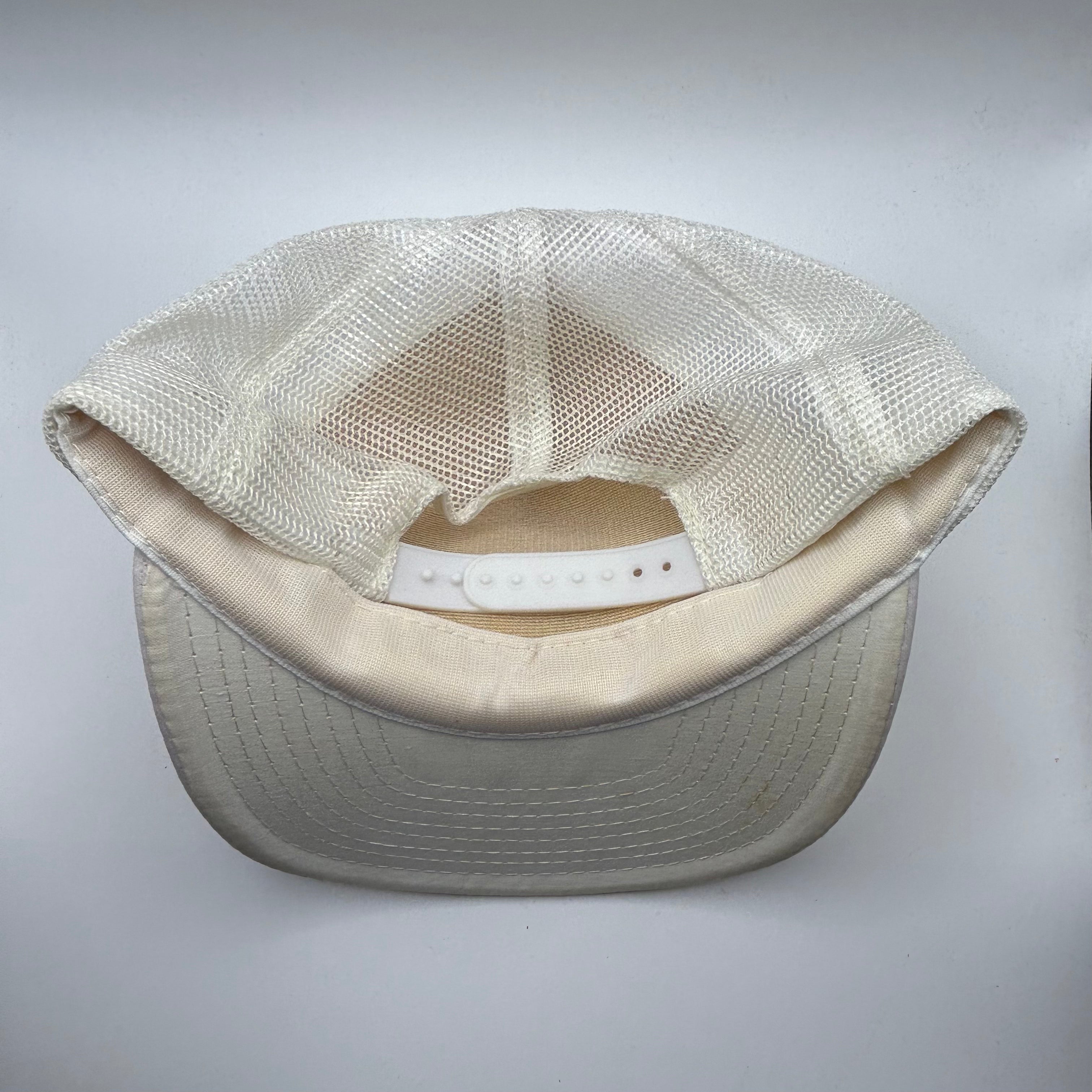 Vintage IGA Beef Roundup 1985 White Trucker Mesh Snapback Hat