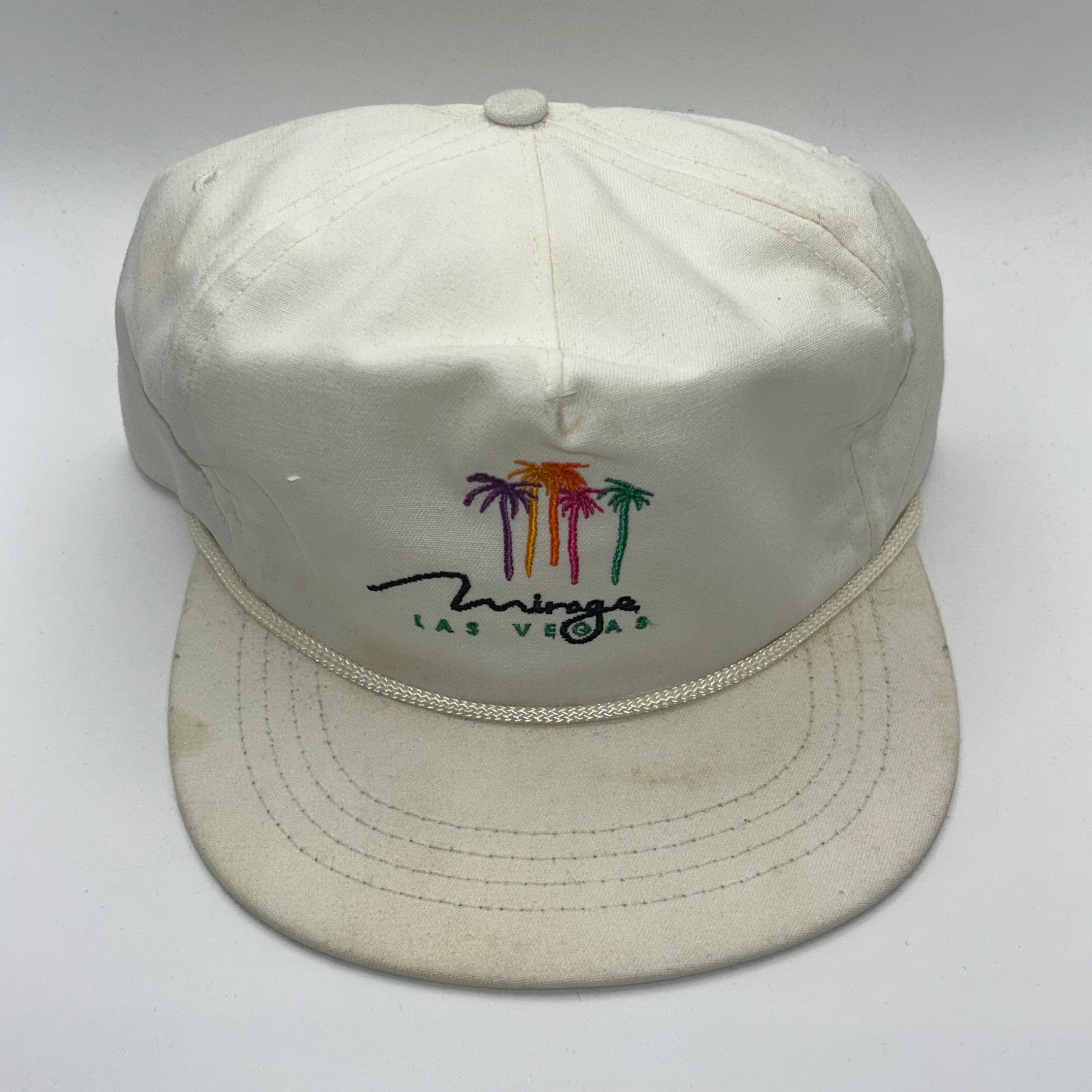 Vintage Mirage Las Vegas Casino White Rope Snapback Hat