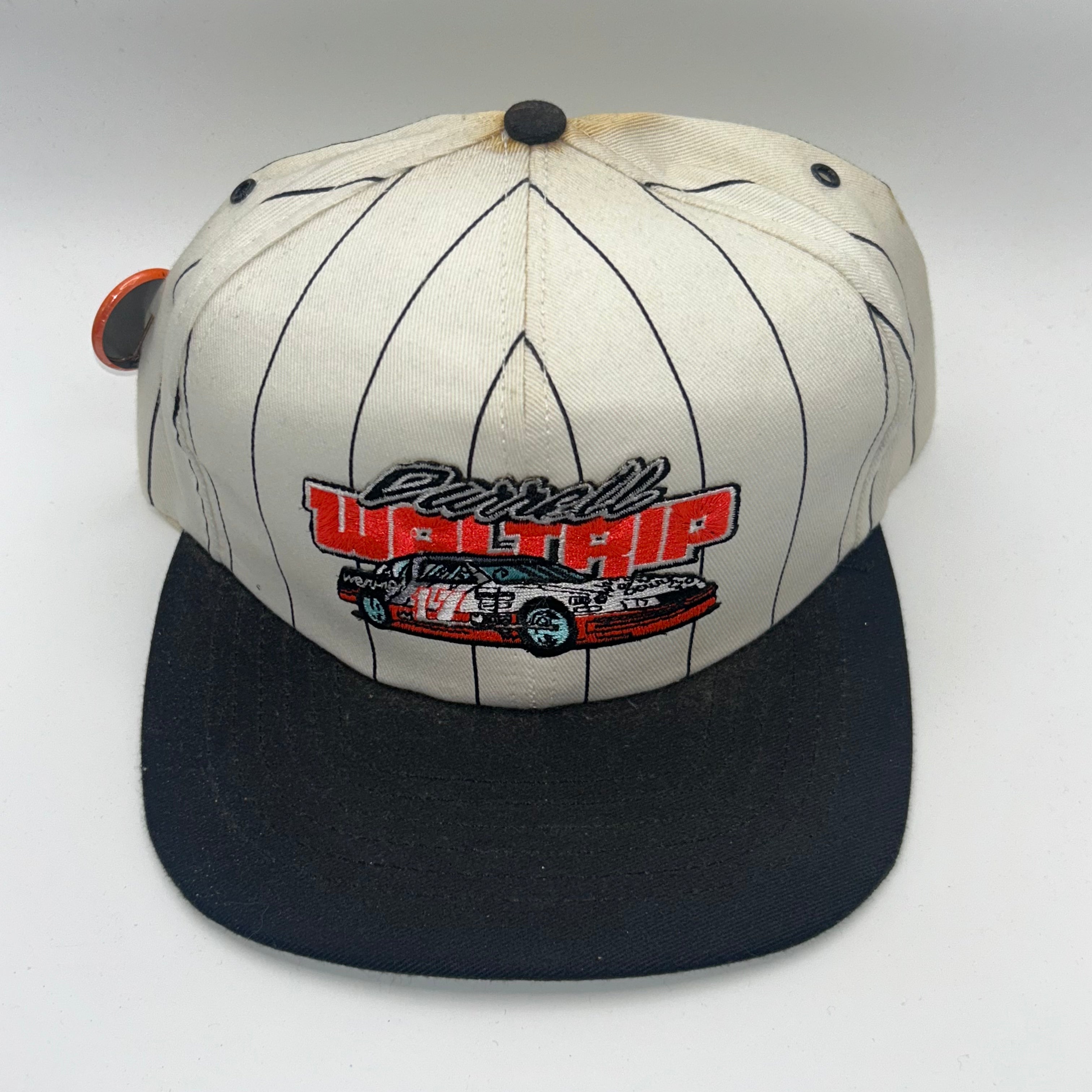 Vintage Pinstripe Darrel Waltrip 17 NASCAR Racing Snapback Hat