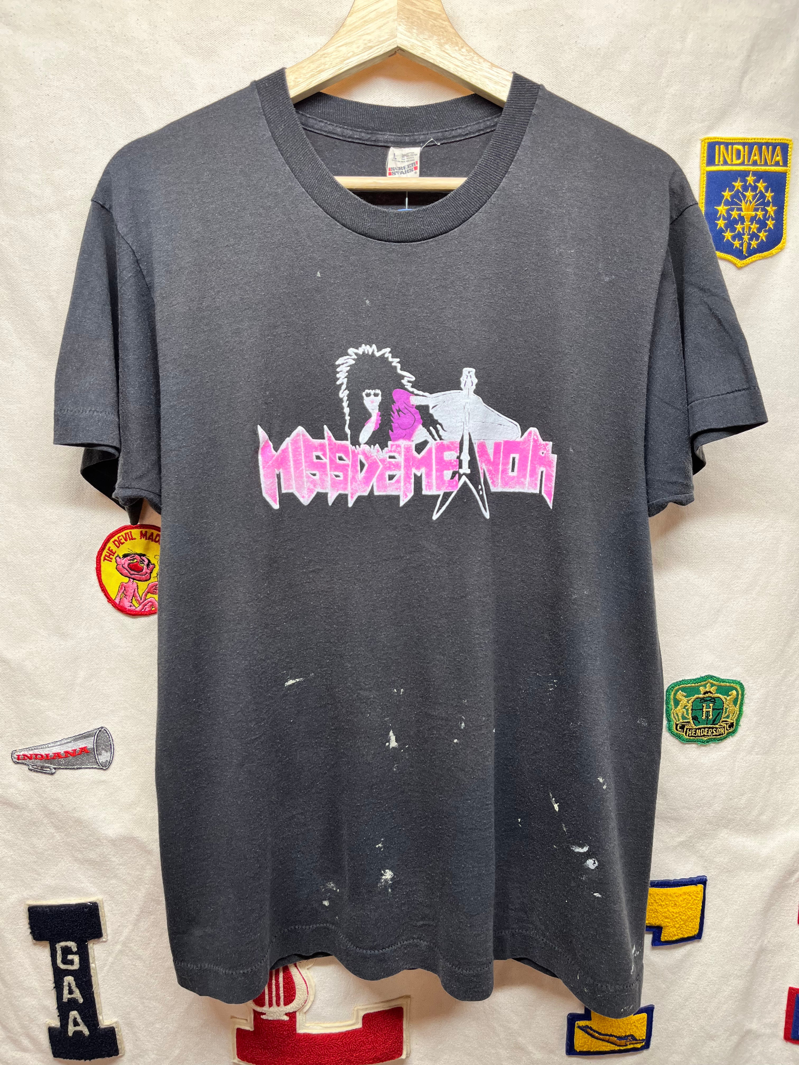 Vintage Miss Demeanor 80's Rock T-Shirt: L