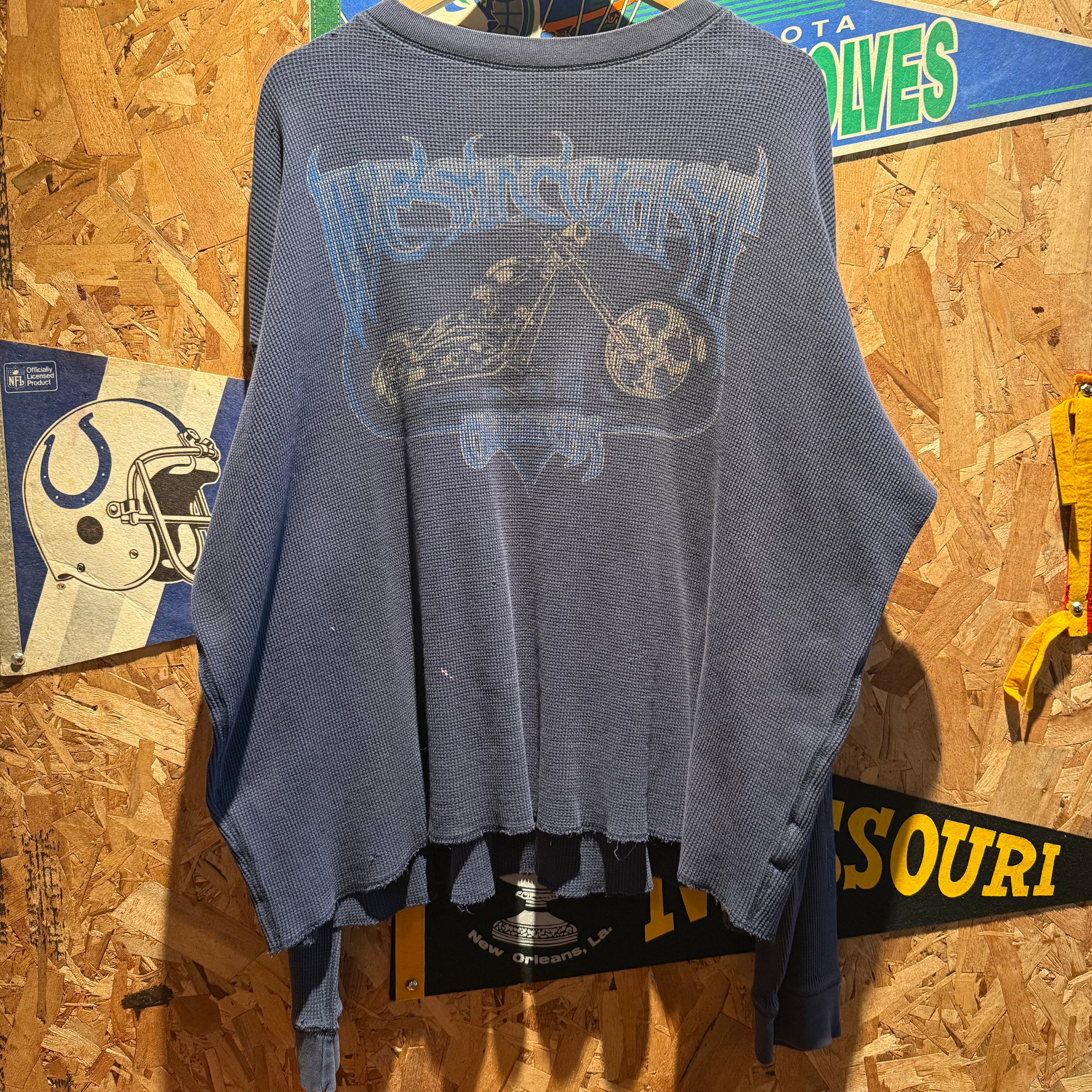 Vintage West Coast Choppers Waffle-knit Long Sleeve Thermal: XXL