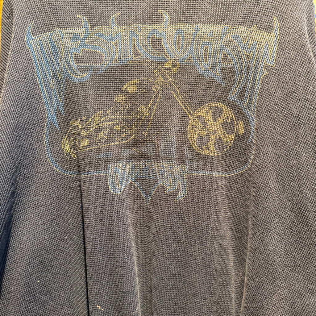 Vintage West Coast Choppers Waffle-knit Long Sleeve Thermal: XXL