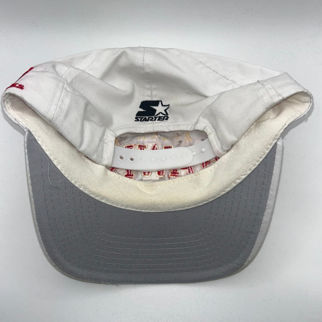 Vintage Atlanta Hawks NBA Starter White Snapback Hat