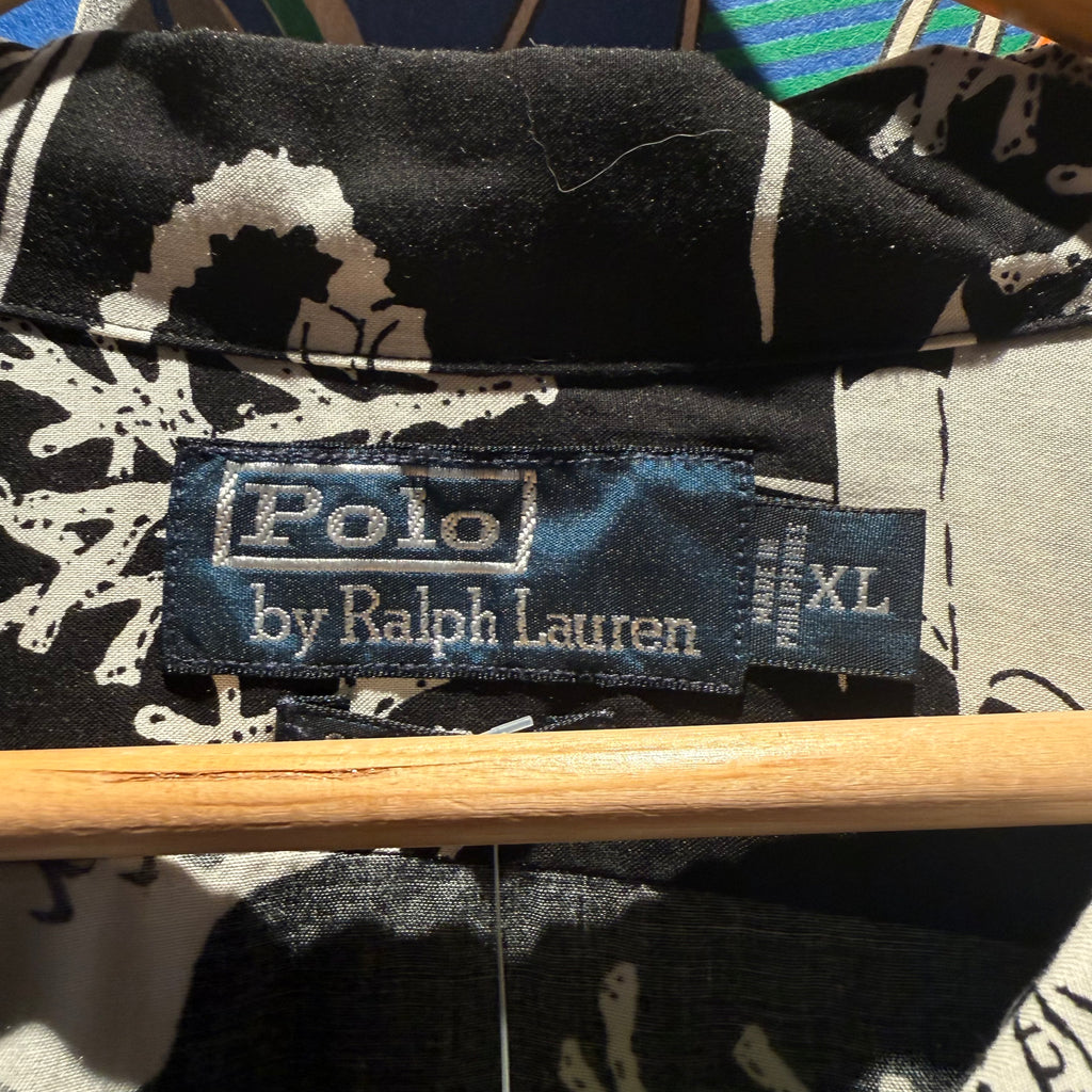 Vintage Polo Ralph Lauren Hawaiian Button-Down Shirt: XL