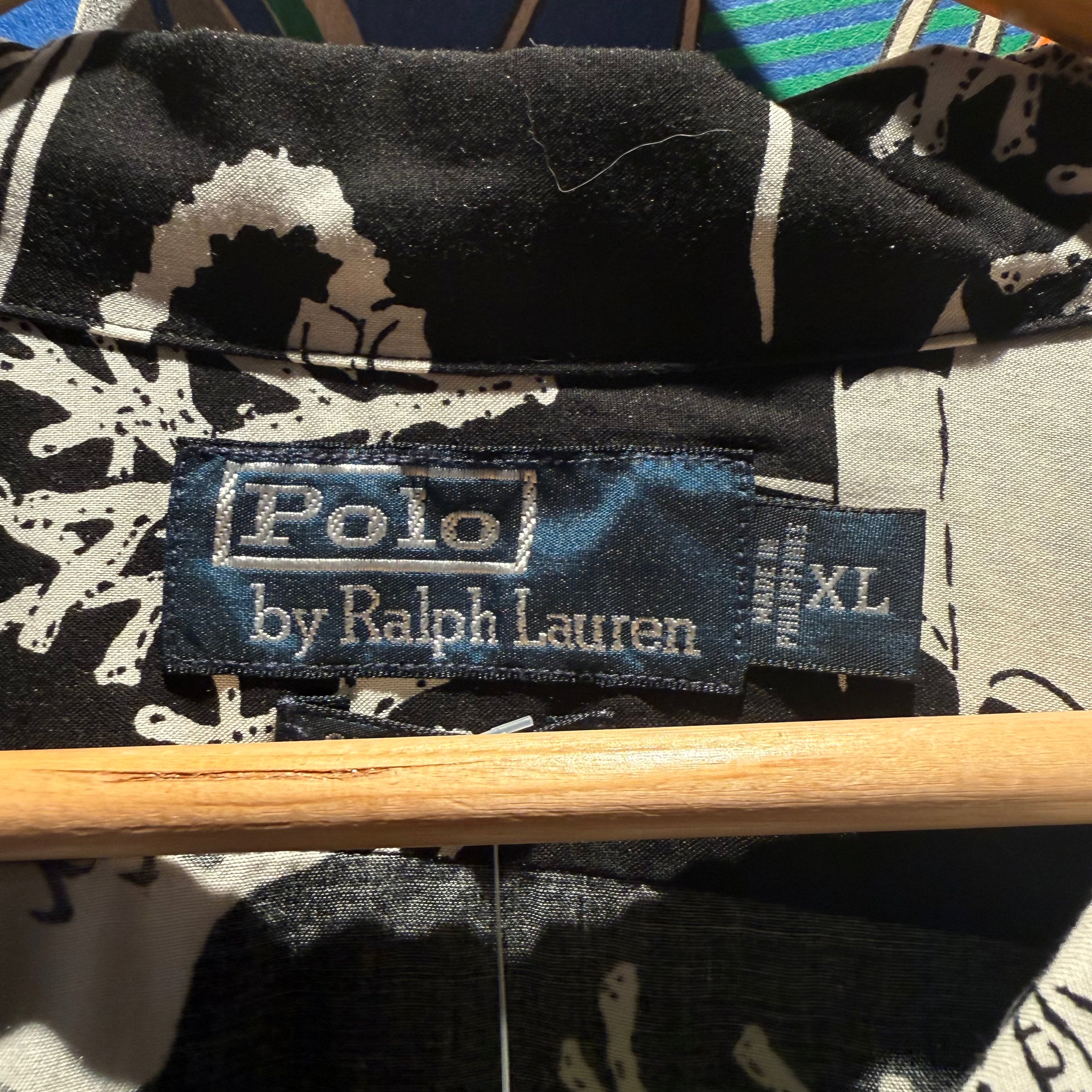 Vintage Polo Ralph Lauren Hawaiian Button-Down Shirt: XL