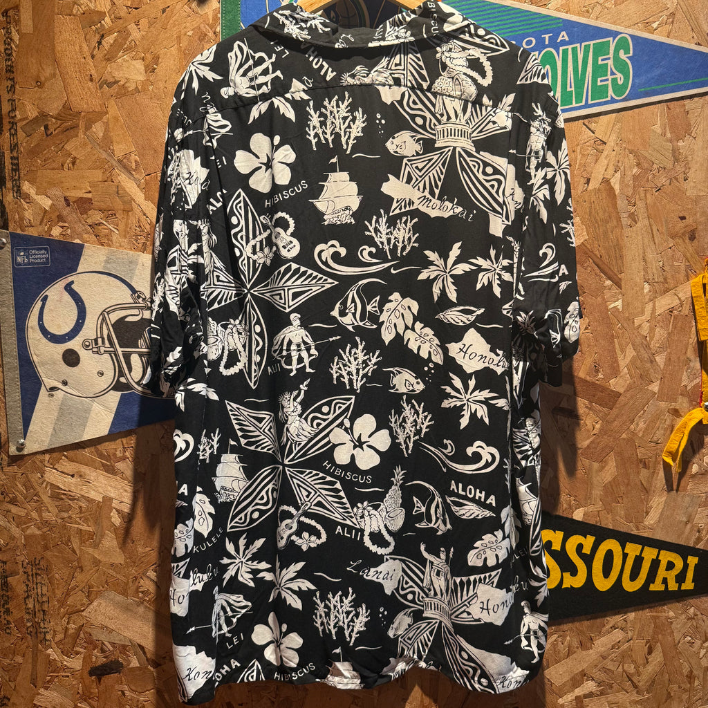 Vintage Polo Ralph Lauren Hawaiian Button-Down Shirt: XL