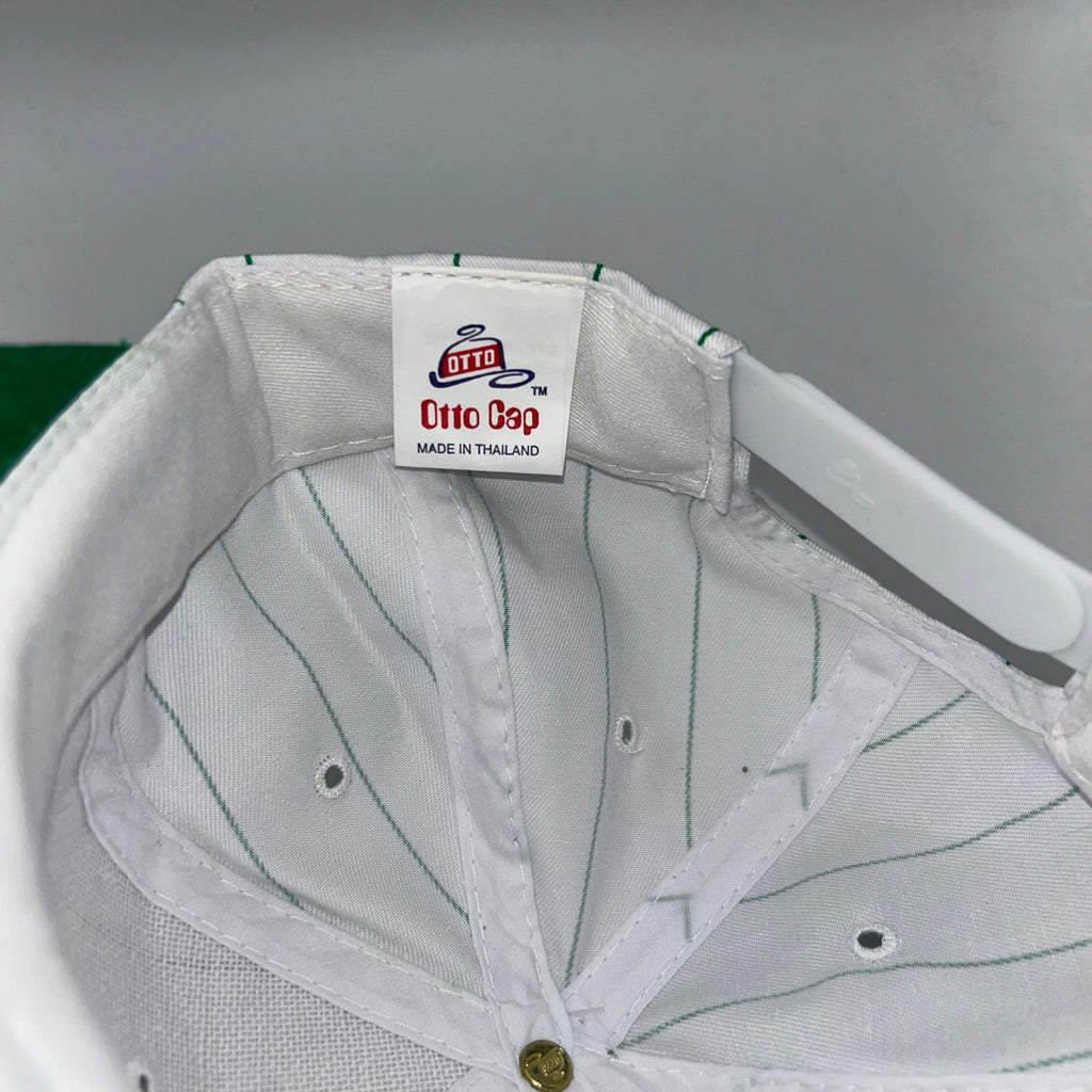 Vintage Ireland Pinstripe Irish Green White Snapback Hat