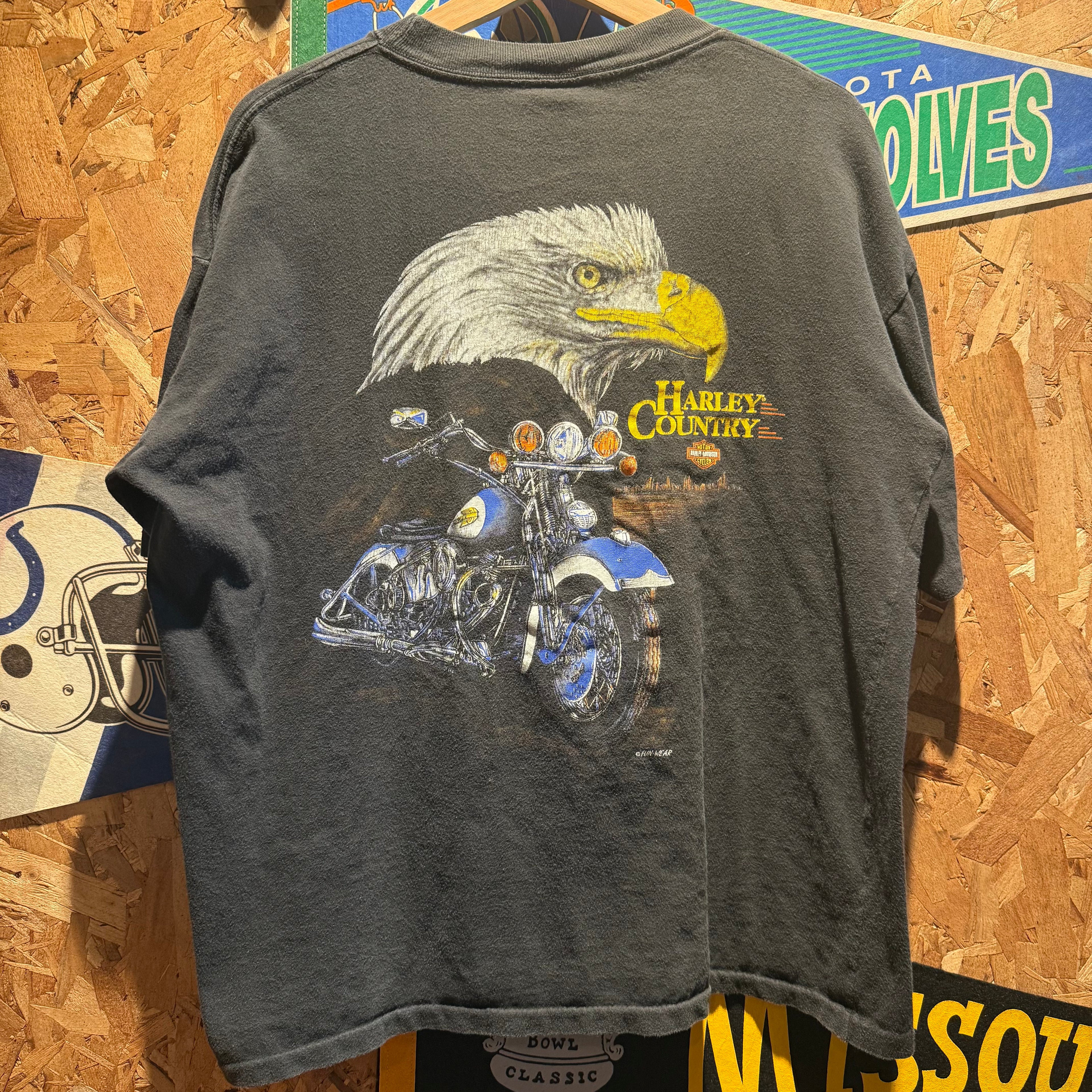 Vintage Harley Davidson Motorcycles Funwear T-Shirt: L