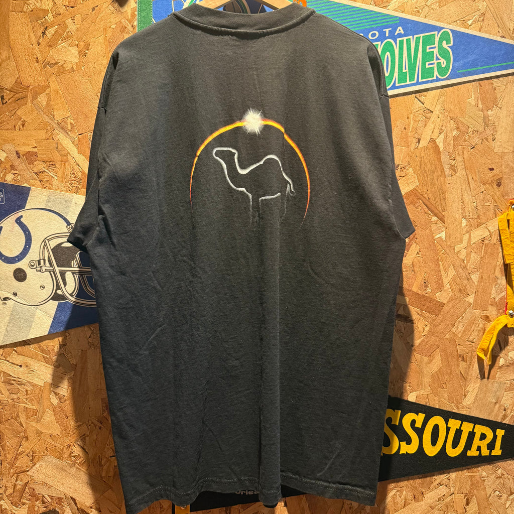 Vintage Joe Camal Cigarettes Eclipse Graphic T-Shirt: XL