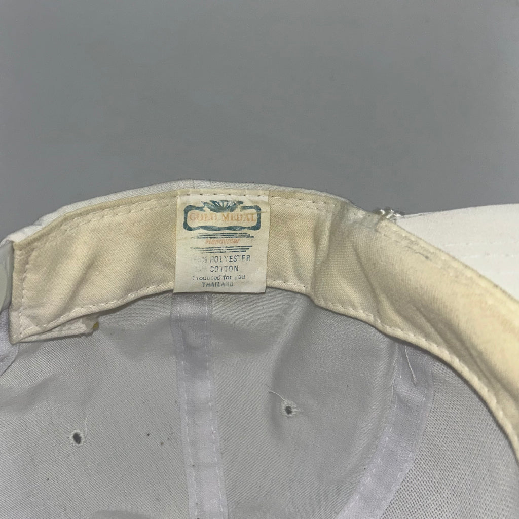 Vintage Darrel Waltrip NASCAR Racing White Rope Snapback Hat