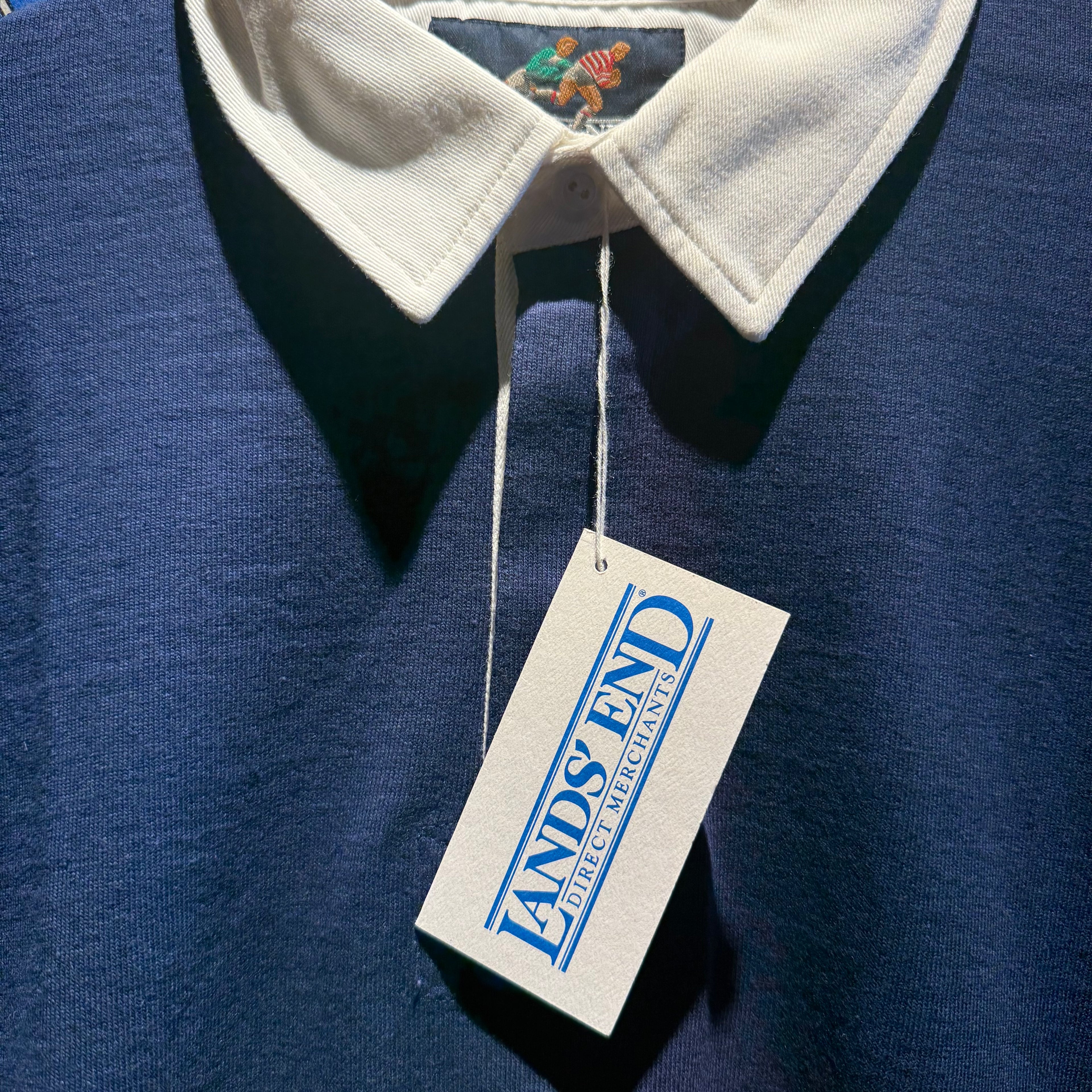 Vintage 1992 Land's End Polo Long Sleeve Shirt: M