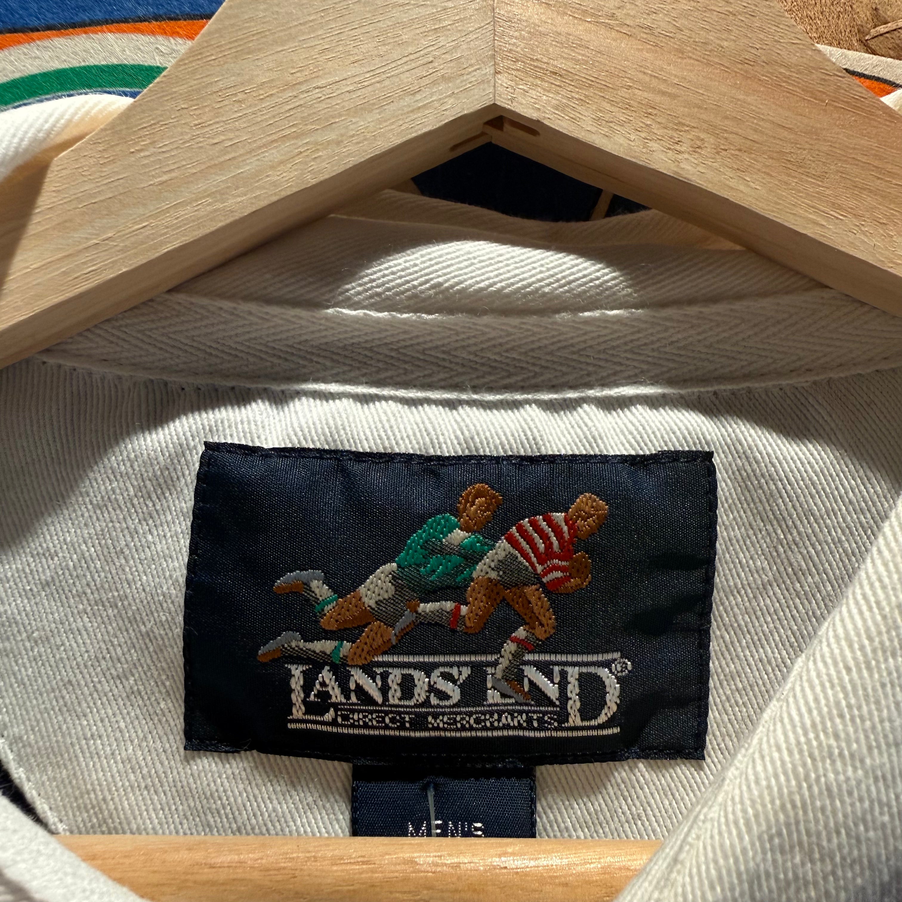 Vintage 1992 Land's End Polo Long Sleeve Shirt: M