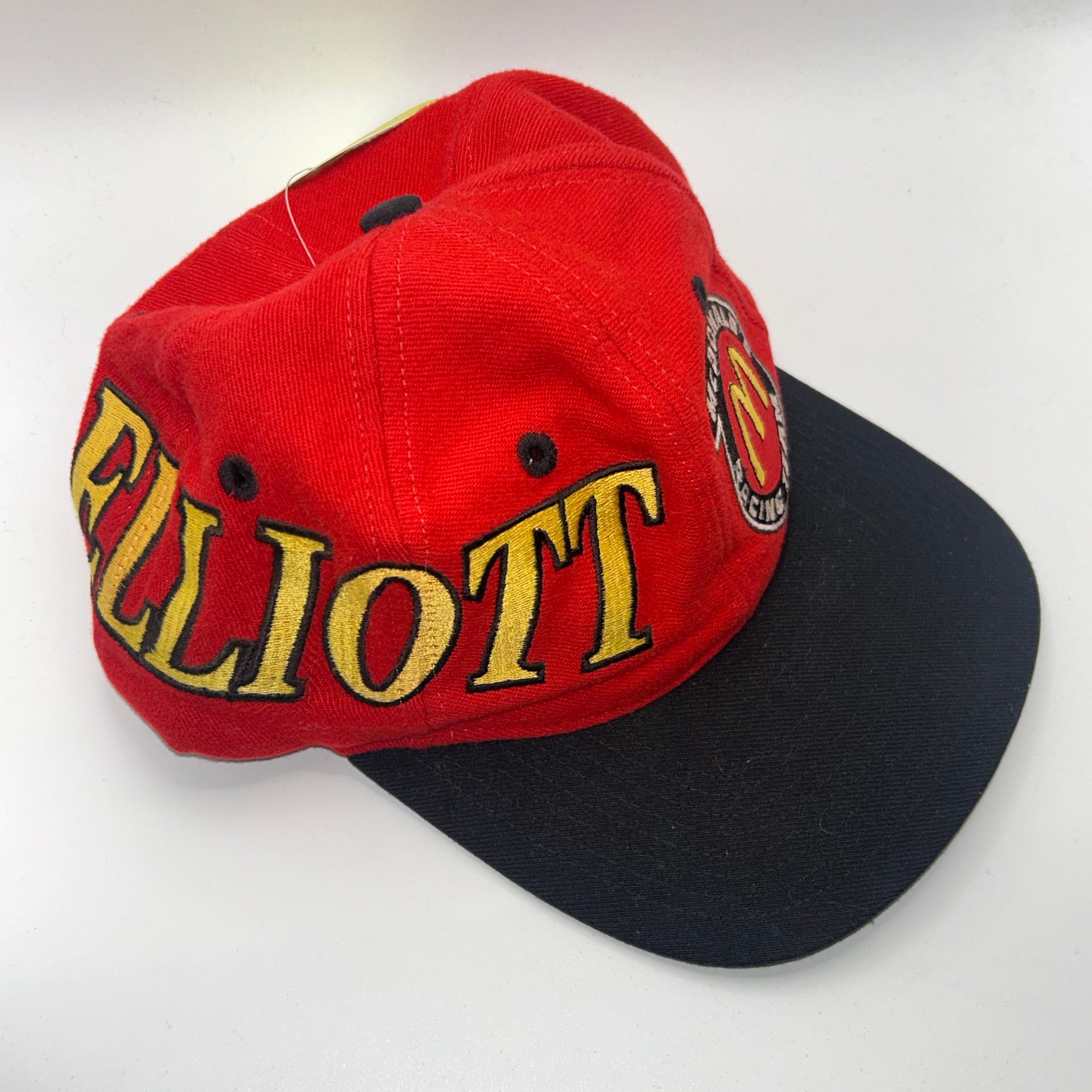 Vintage Mcdonalds Bill Elliot 94 NASCAR Racing Red Snapback Hat