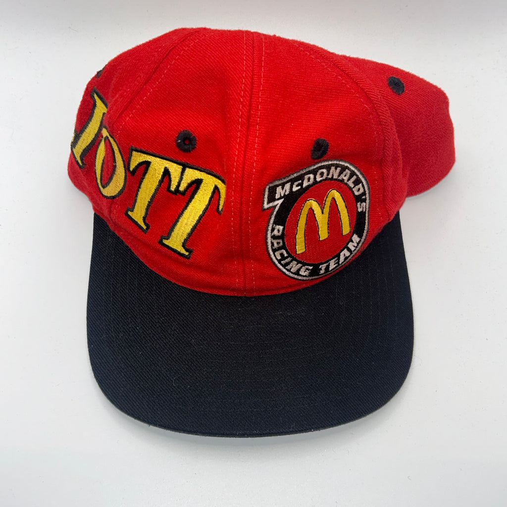 Vintage Mcdonalds Bill Elliot 94 NASCAR Racing Red Snapback Hat