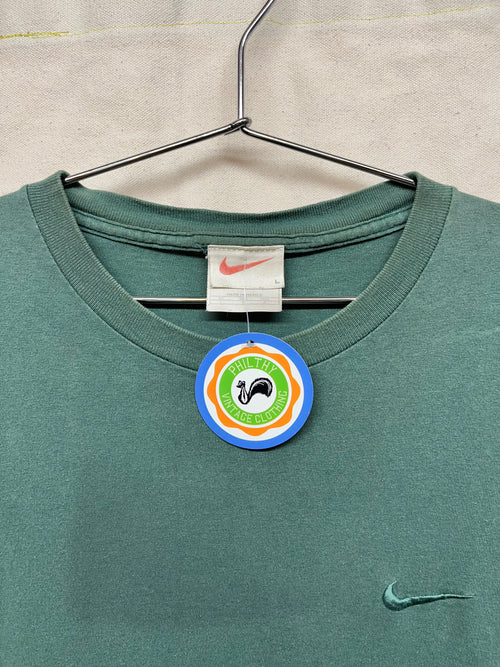 Vintage 90's Nike Sage Tonal Swoosh T-Shirt: L