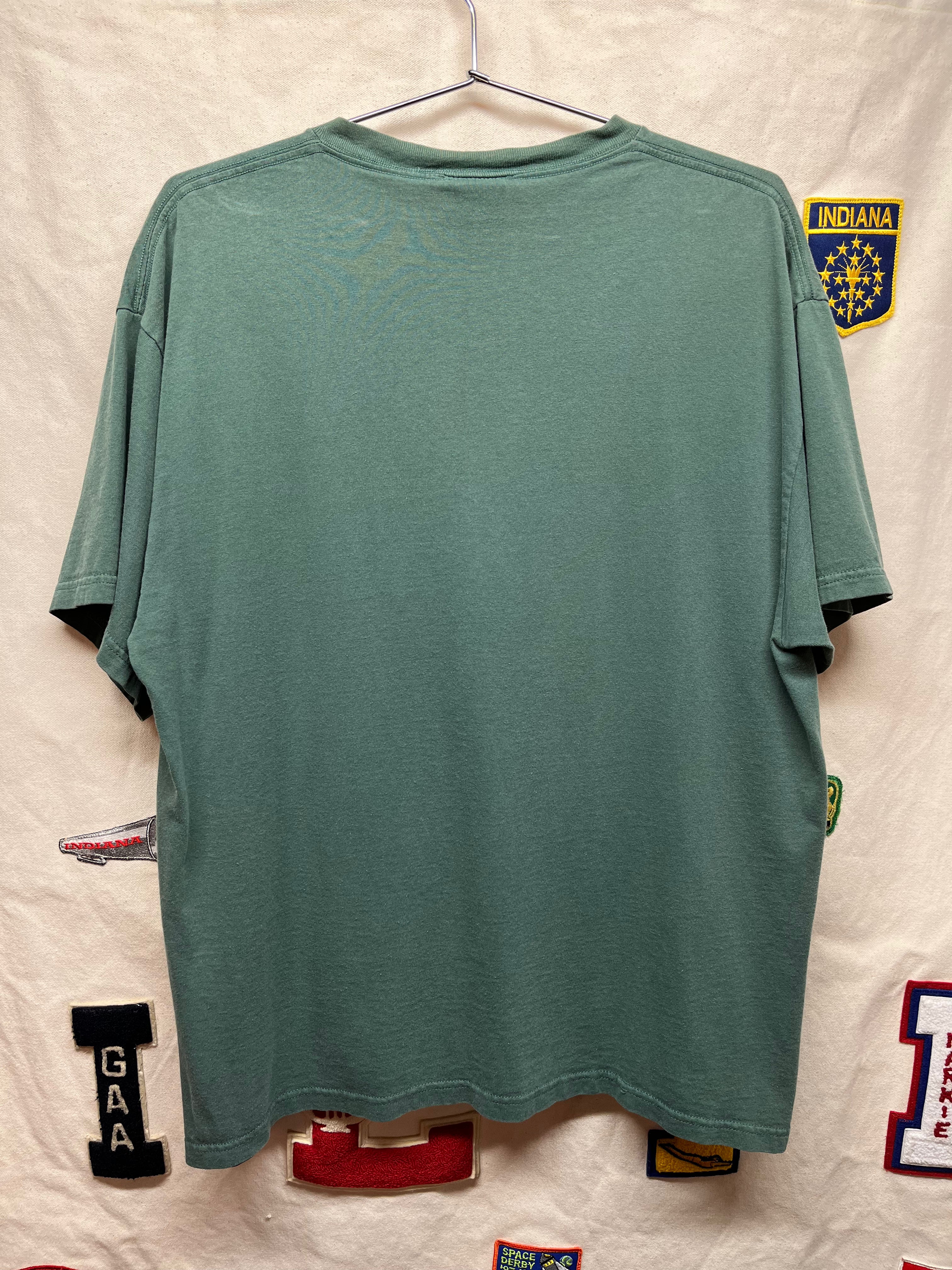 Vintage 90's Nike Sage Tonal Swoosh T-Shirt: L