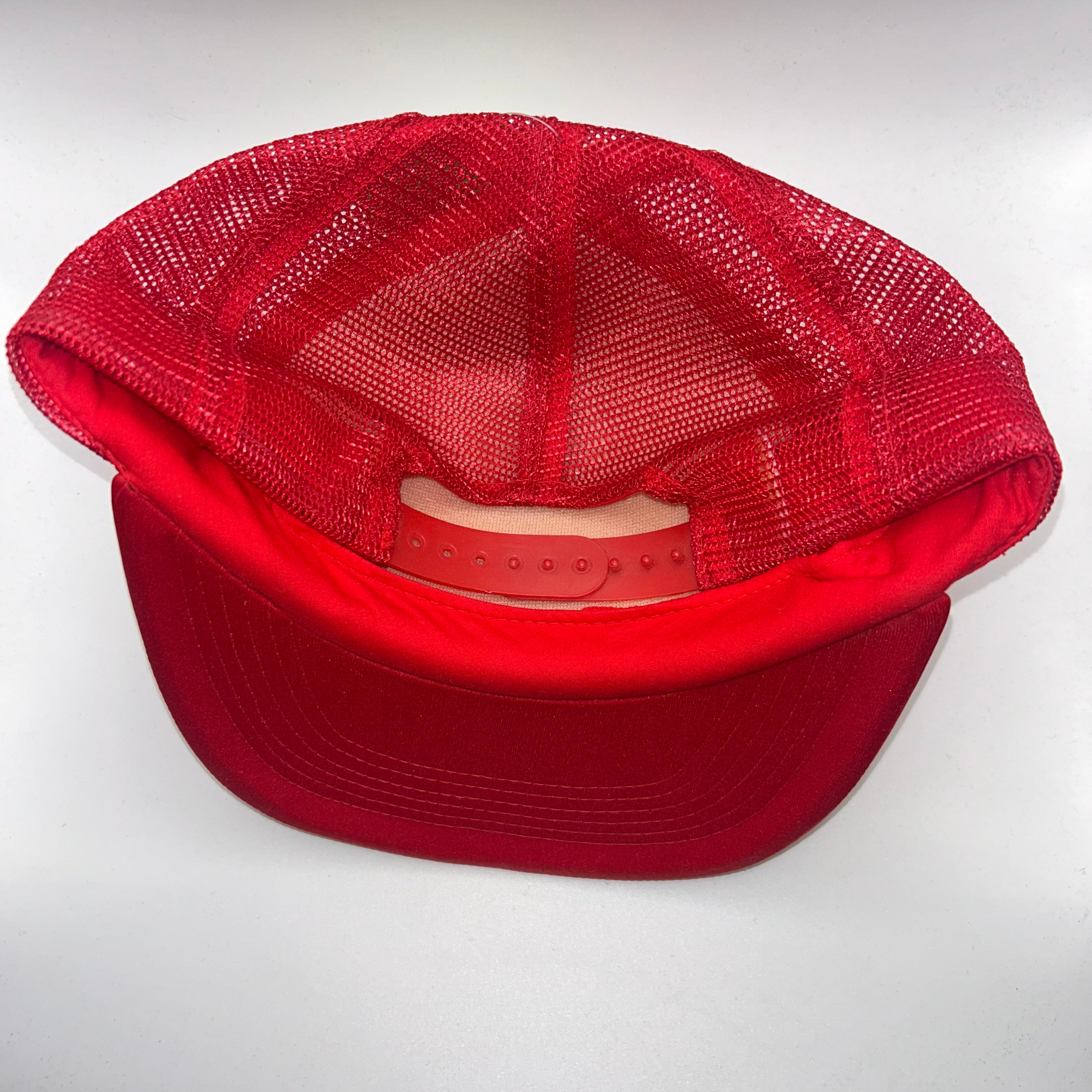 Vintage I'd Rather Drive A Chevy Than Push A Ford Trucker Mesh Red Snapback Hat