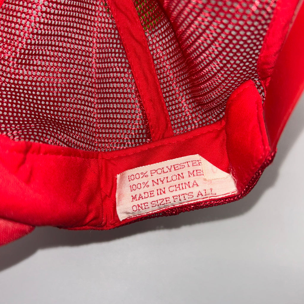 Vintage I'd Rather Drive A Chevy Than Push A Ford Trucker Mesh Red Snapback Hat