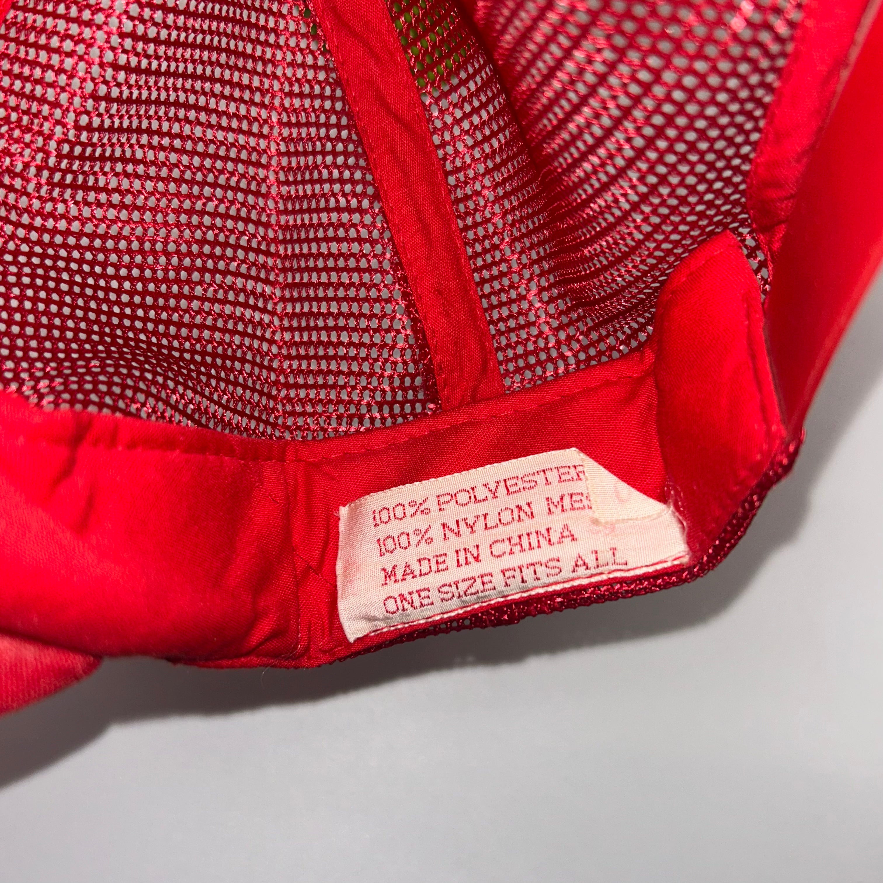 Vintage I'd Rather Drive A Chevy Than Push A Ford Trucker Mesh Red Snapback Hat