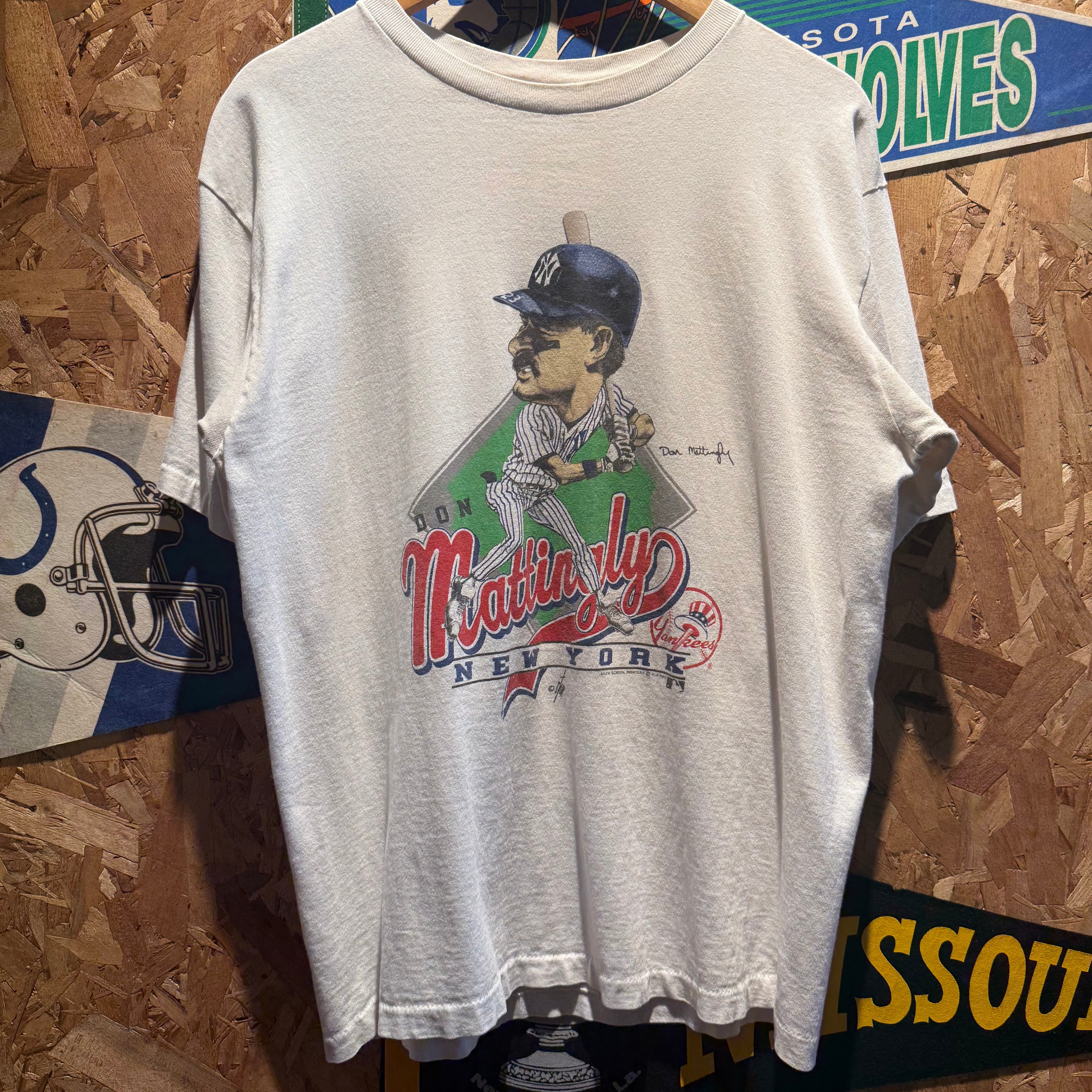 Vintage 1988 Don Mattingly New York Yankees T-Shirt: L