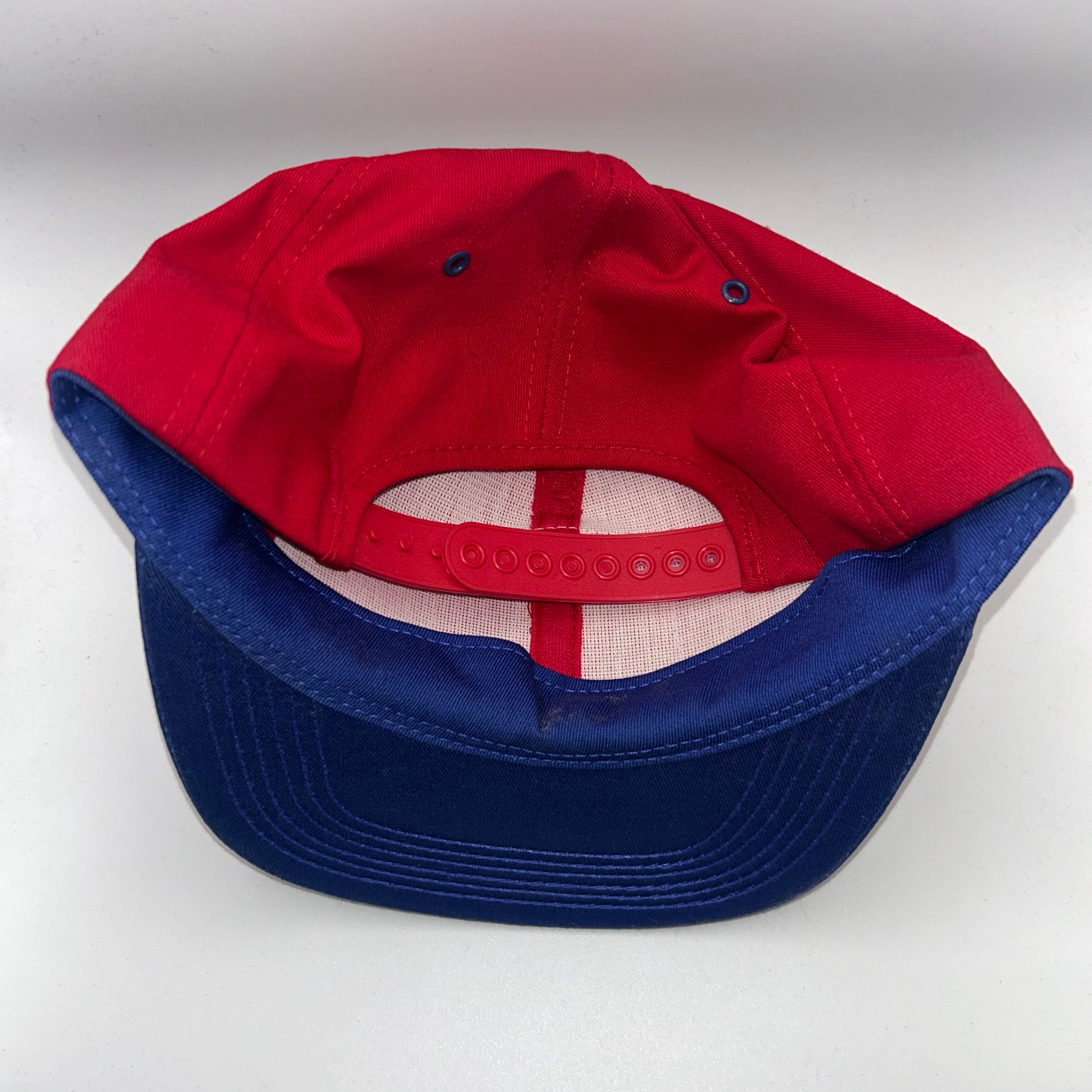 Vintage Carquest Auto Parts Red Blue Patch Snapback Hat