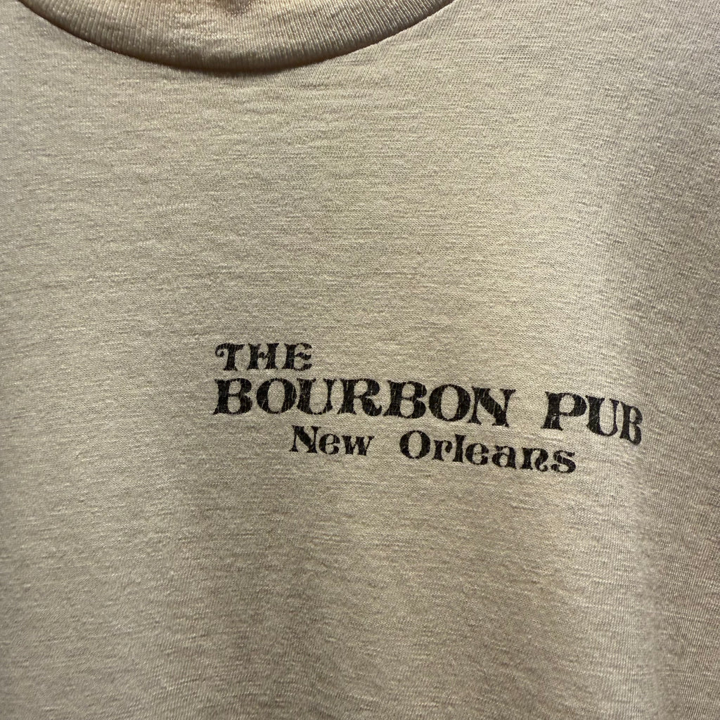 Vintage Single Stitch Bourbon Pub New Orleans Graphic T-Shirt: M