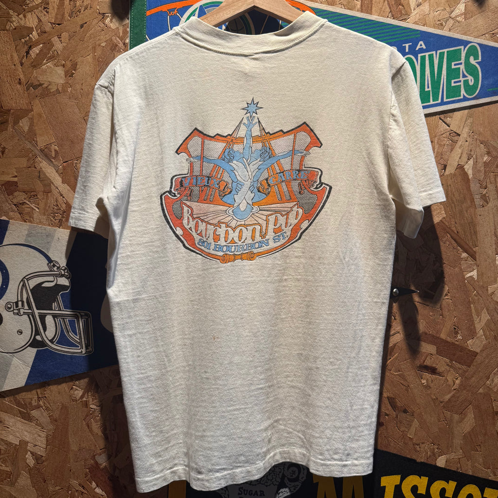 Vintage Single Stitch Bourbon Pub New Orleans Graphic T-Shirt: M