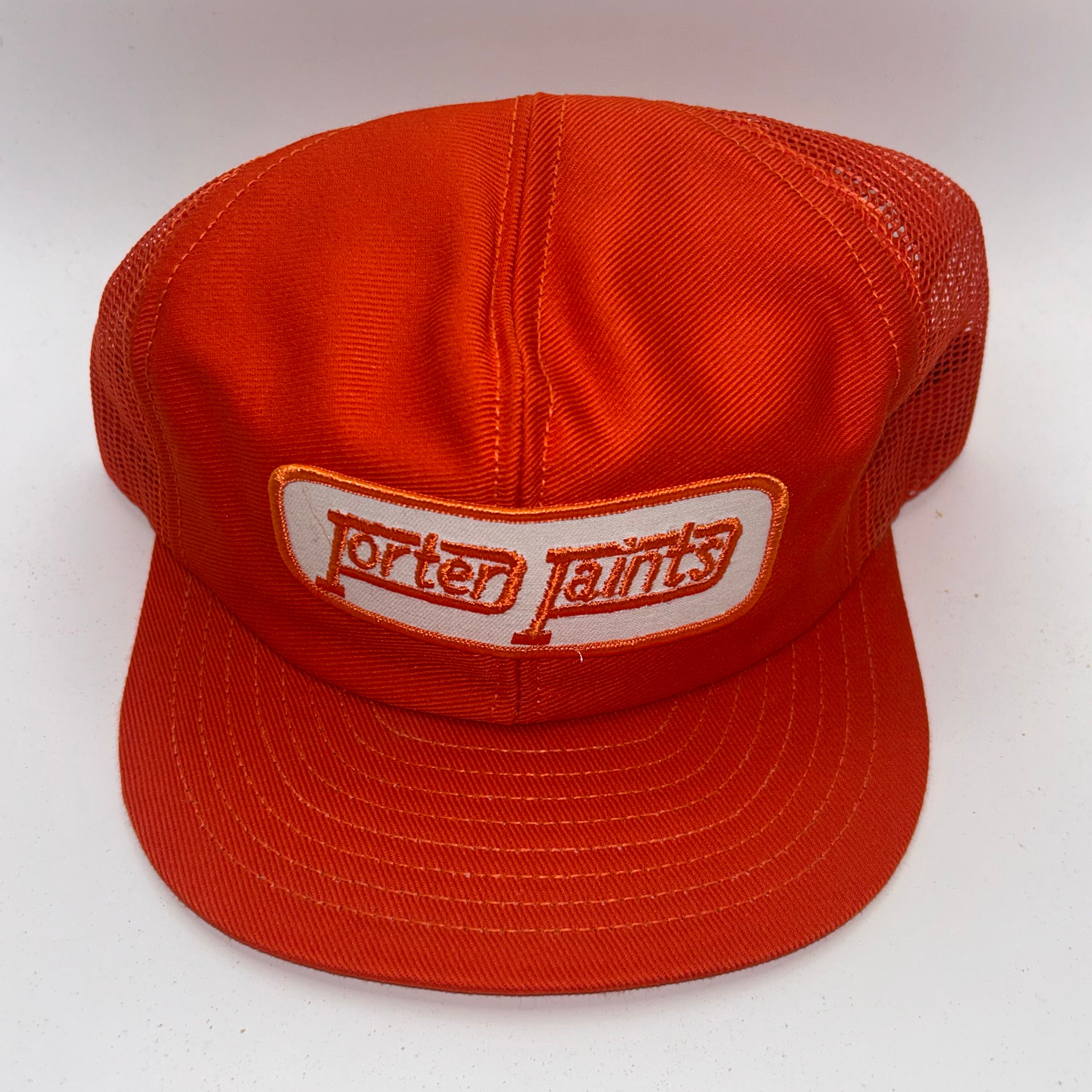 Vintage Porter Paints Patch Orange Mesh Snapback Hat