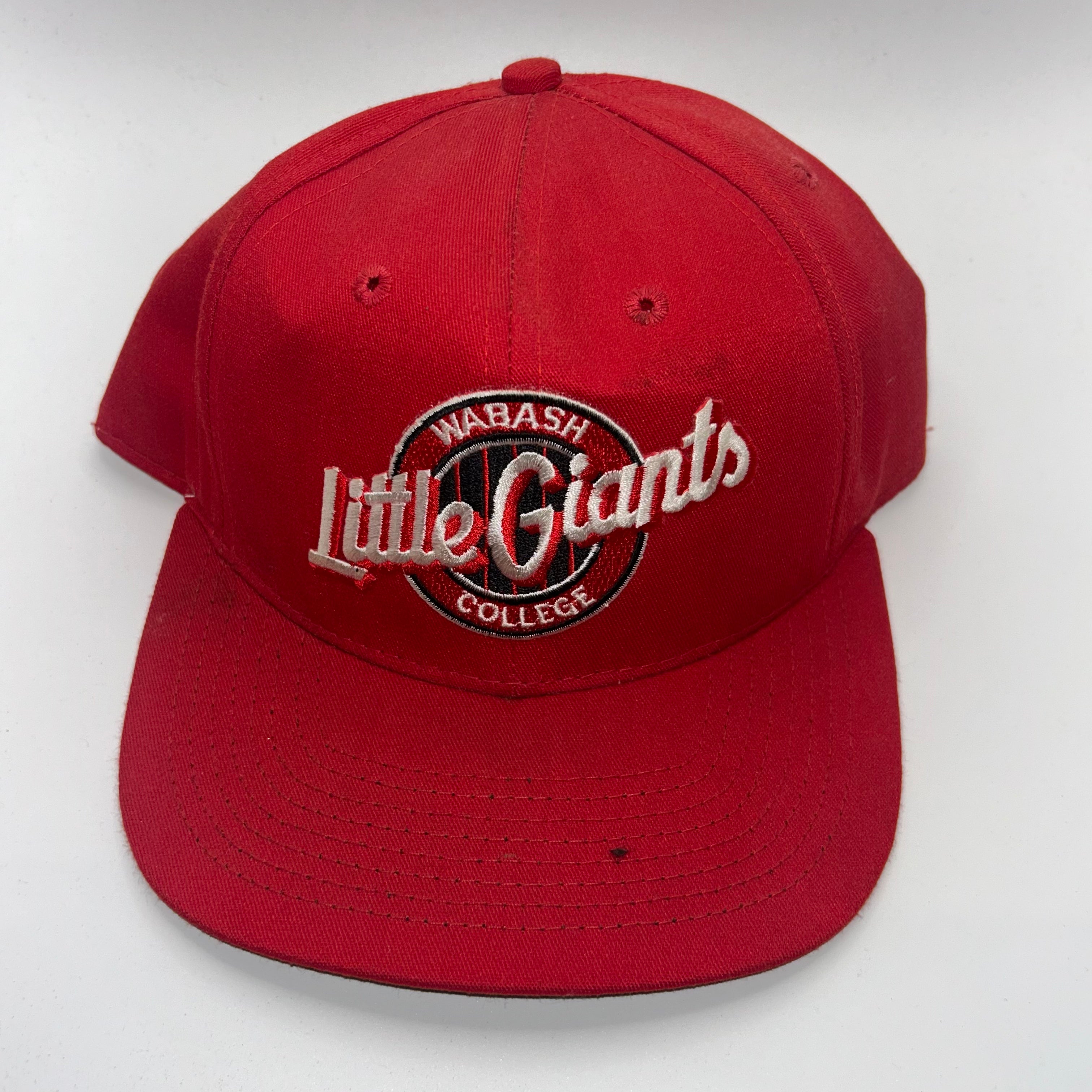 Vintage Wabash College Little Giants Red Snapback Hat