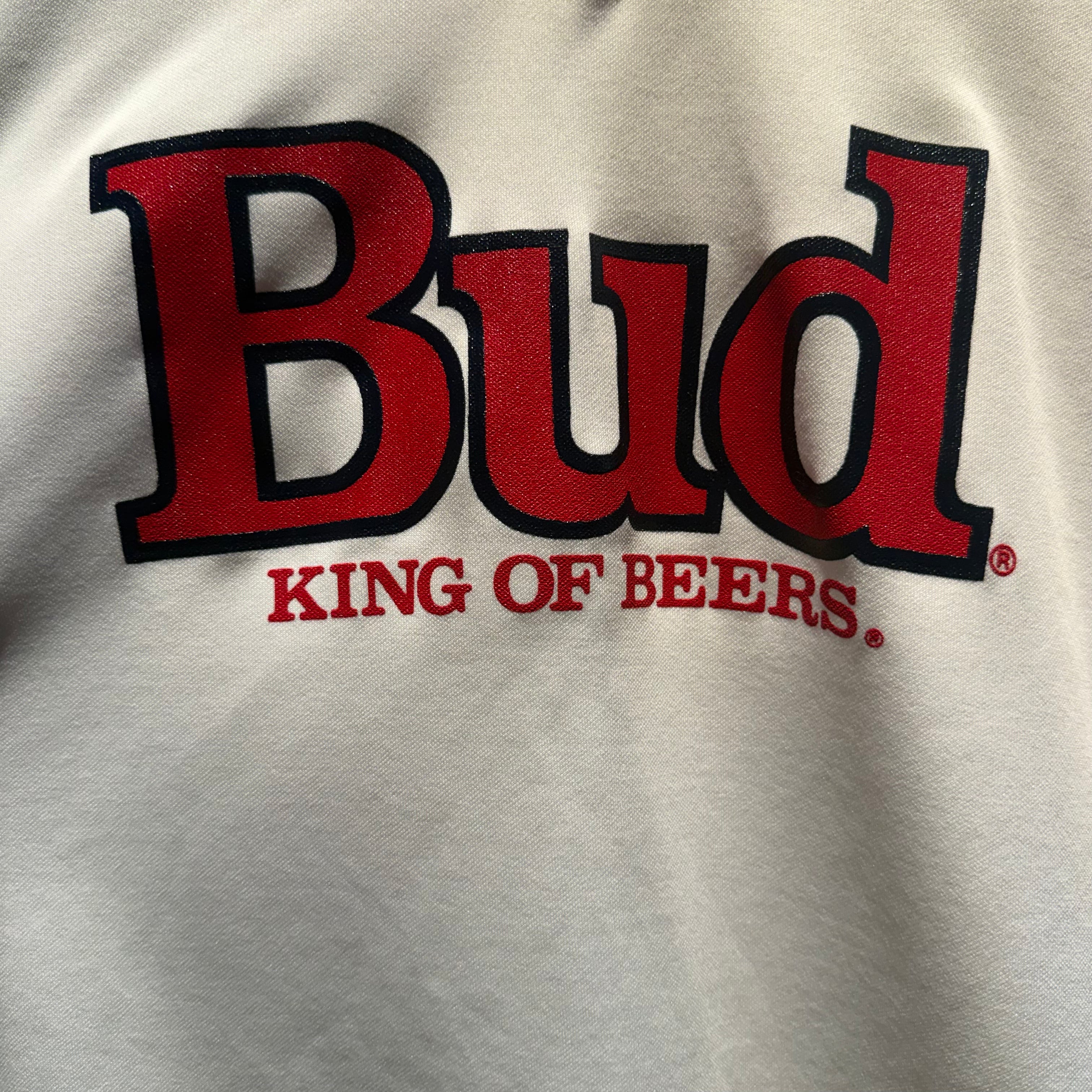 Vintage 90s Single-Stitch Bud King of Beers Wilson Jersey Shirt: XL