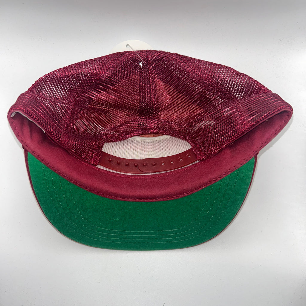 Vintage Martell Cognac Liquor Promo Red Velvet Scrambled Eggs Mesh Snapback Hat