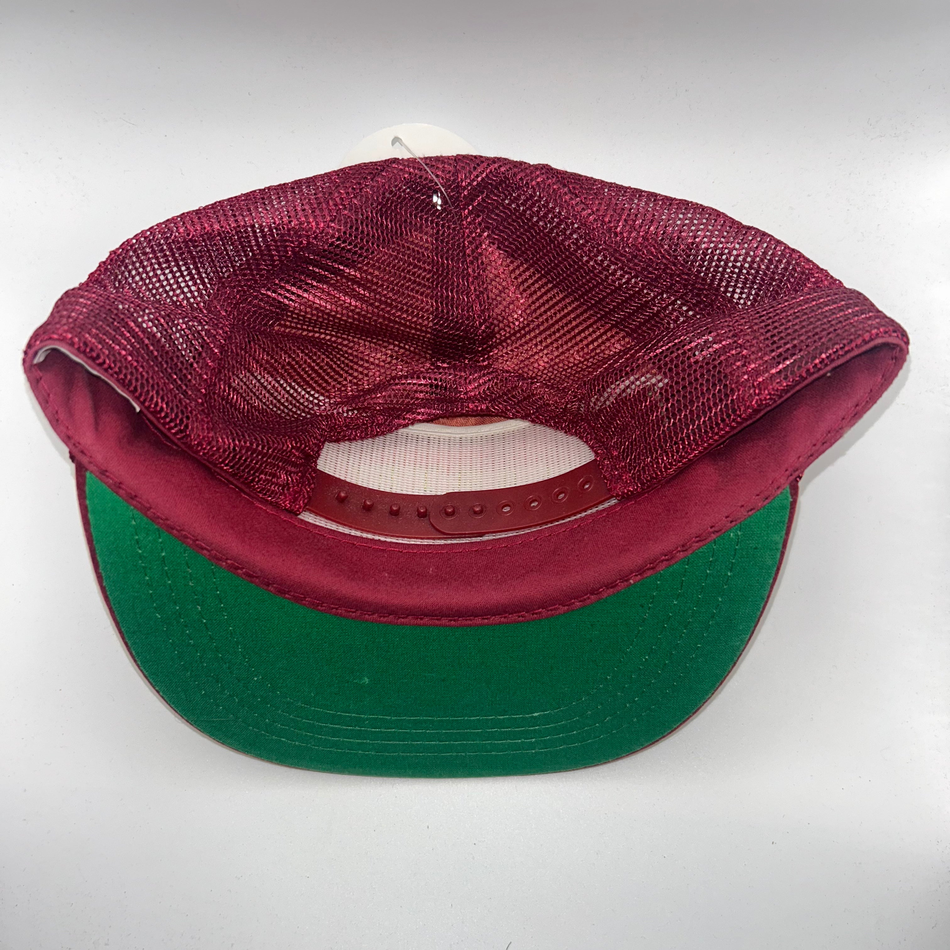 Vintage Martell Cognac Liquor Promo Red Velvet Scrambled Eggs Mesh Snapback Hat