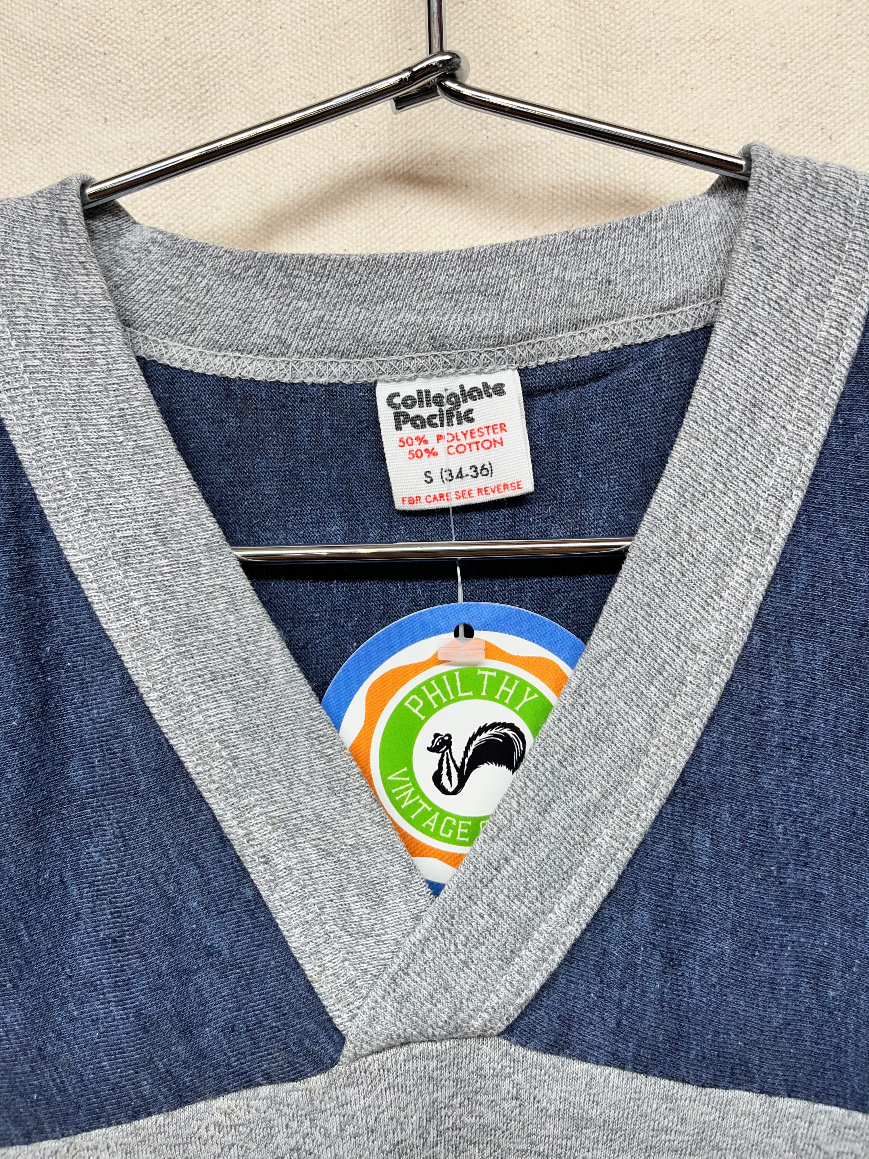 Vintage Illinois Football Mickey Mouse v-neck T-Shirt: