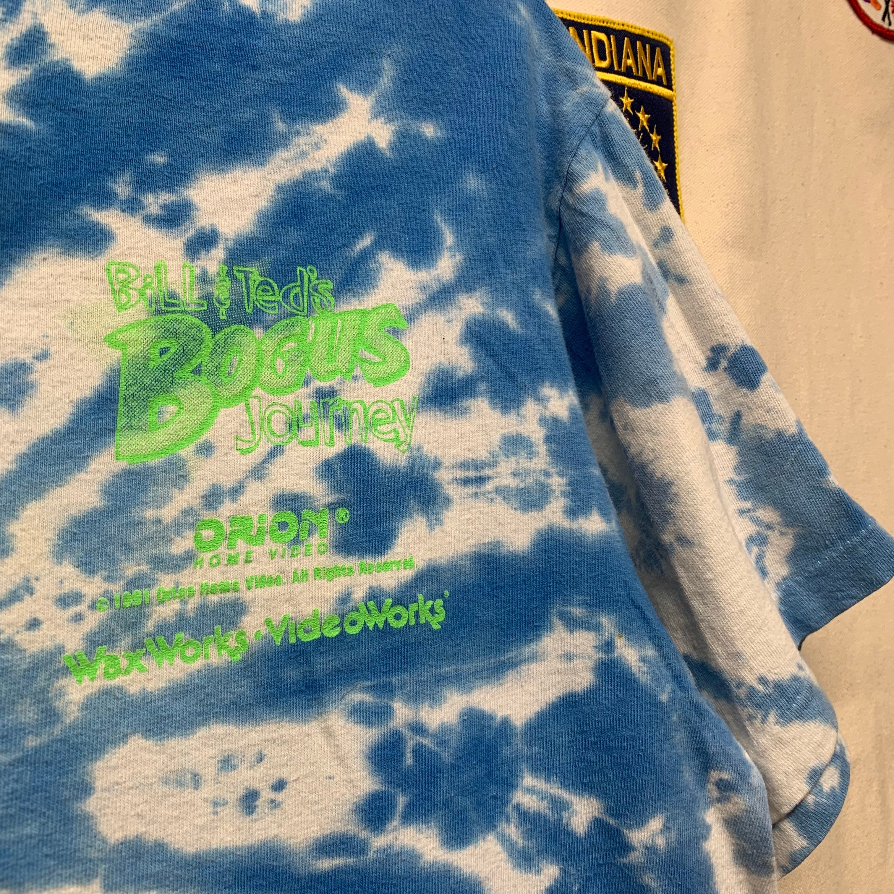 Vtg Bill and Ted's Bogus Journey Wyld Stallyns Tie Dye Movie Promo T-Shirt: Large
