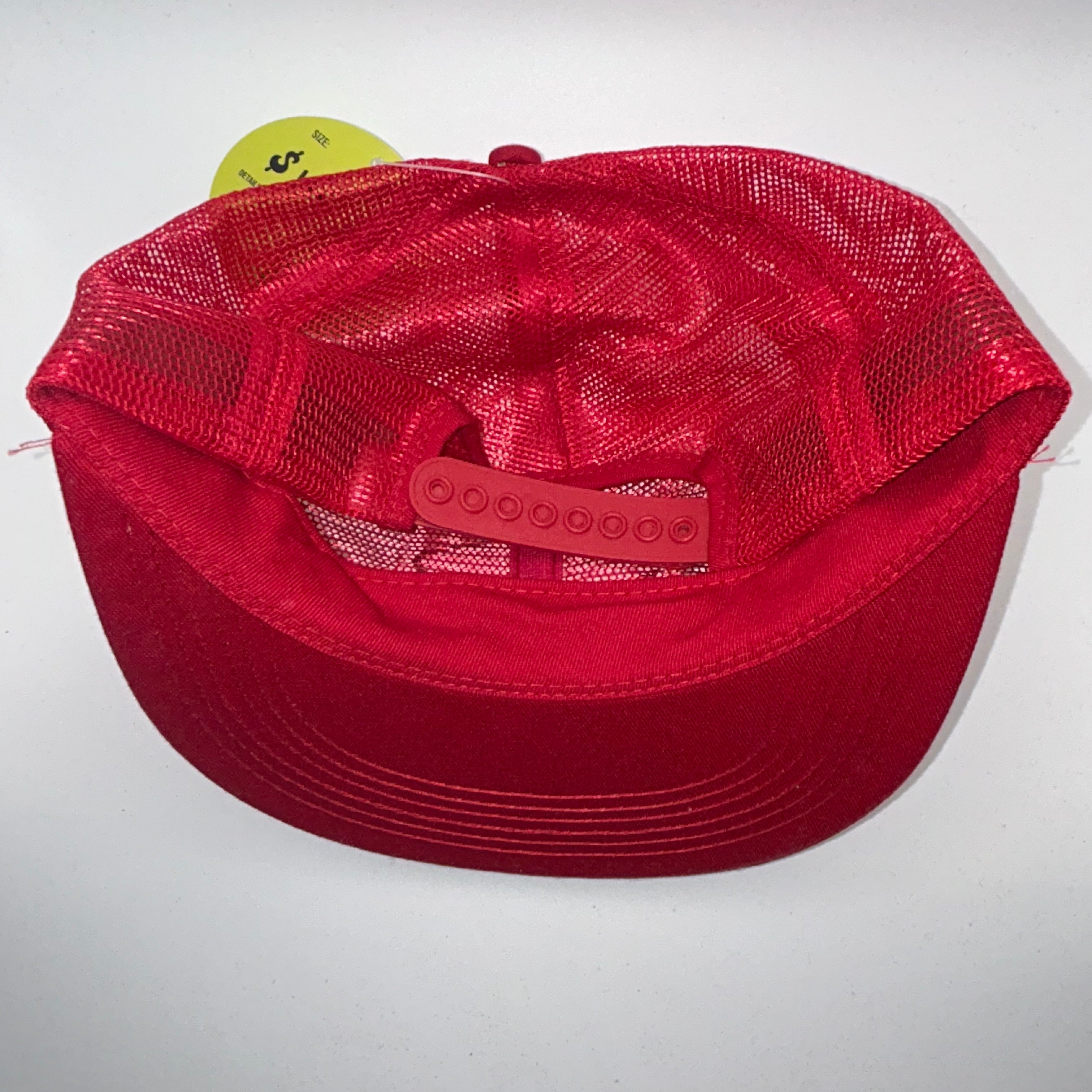 Vintage Moormans Feed Farm Patch Red Trucker Mesh Snapback Hat