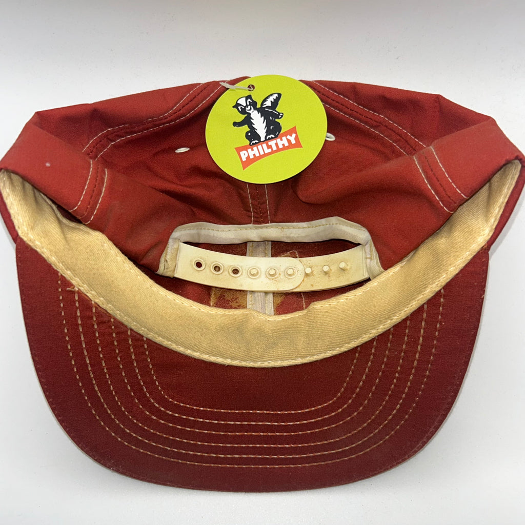 Vintage Agrigold Farm Seed Patch Burnt Orange Snapback Hat