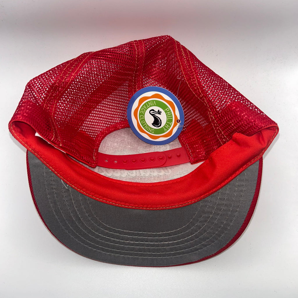 Vintage St.Louis Cardinals MLB STL Red Script Trucker Mesh Annco Snapback Hat