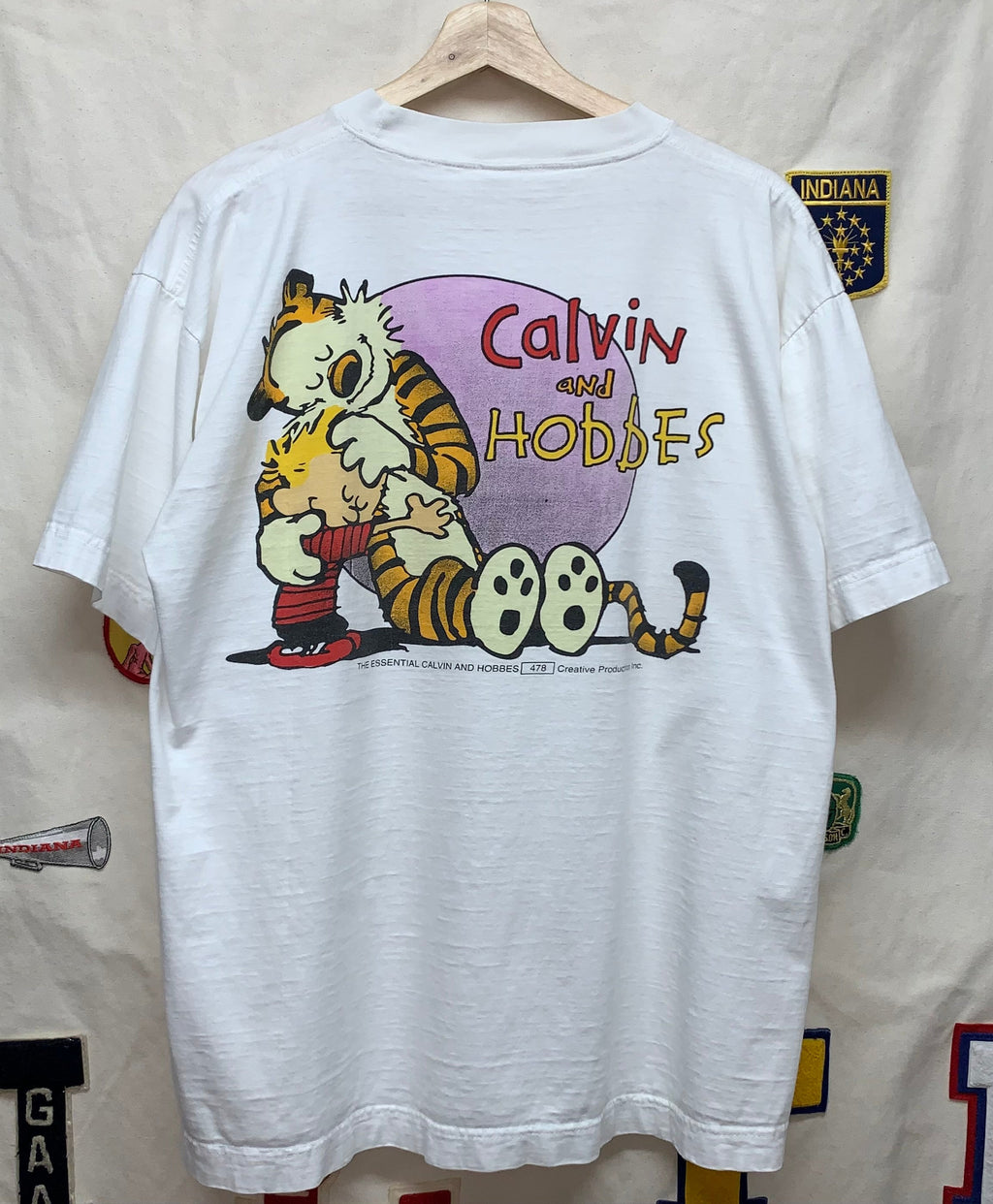 Vintage Calvin and Hobbes T-Shirt: XL