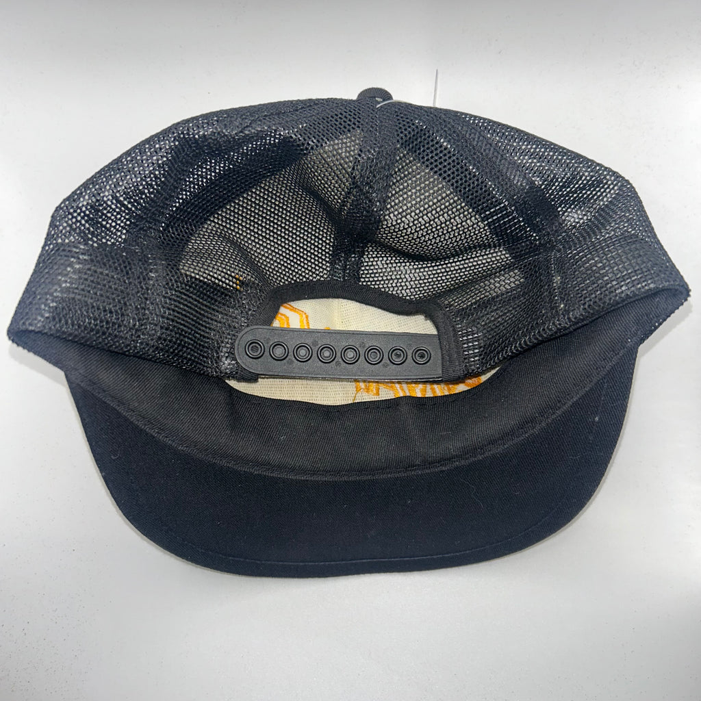 Vintage Snap On Tools Scrambled Eggs Black Mesh Trucker Snapback Hat